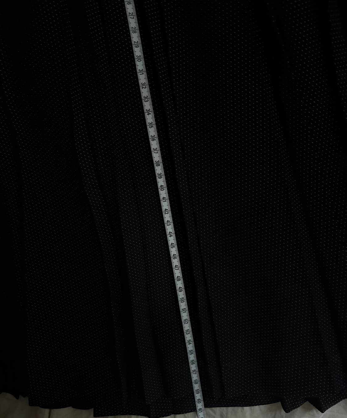 빈티지 도트 플리츠 레이어드 미디 스커츠 상품이미지4