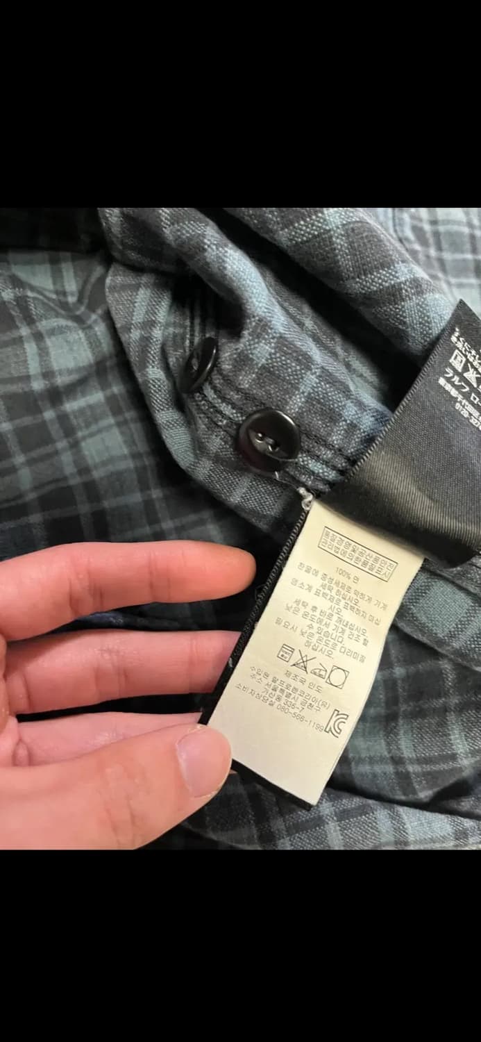 RRL 블루 체크 셔츠(M사이즈) 상품이미지3