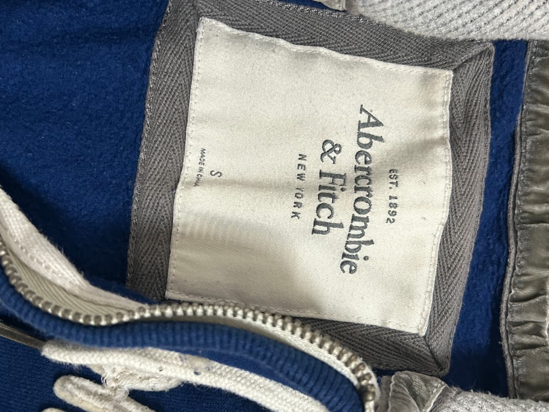 💙유일매물 아베크롬비 딥블루 딱붙핏 후드집업 💙 상품이미지3