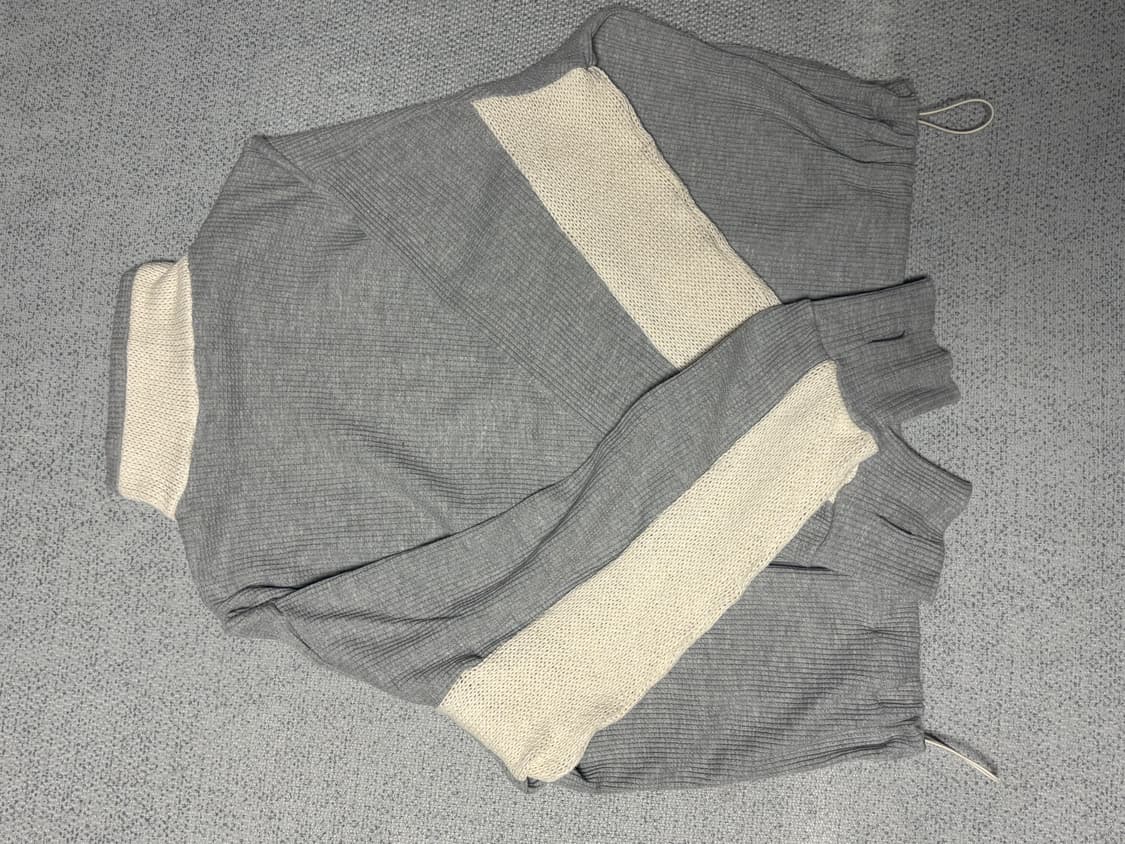 RSSC 리벳 포켓 믹스 니트집업 그레이/아이보리 상품이미지5