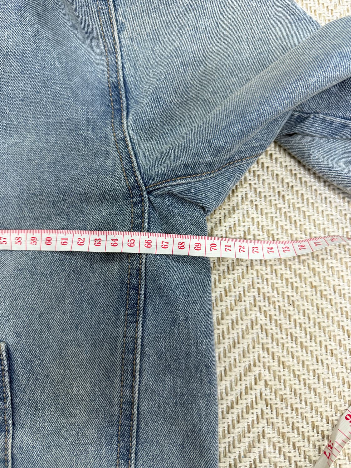 정품) SYSTEM 시스템 한섬 데님 22ss 오버사이즈 자켓 88 상품이미지9