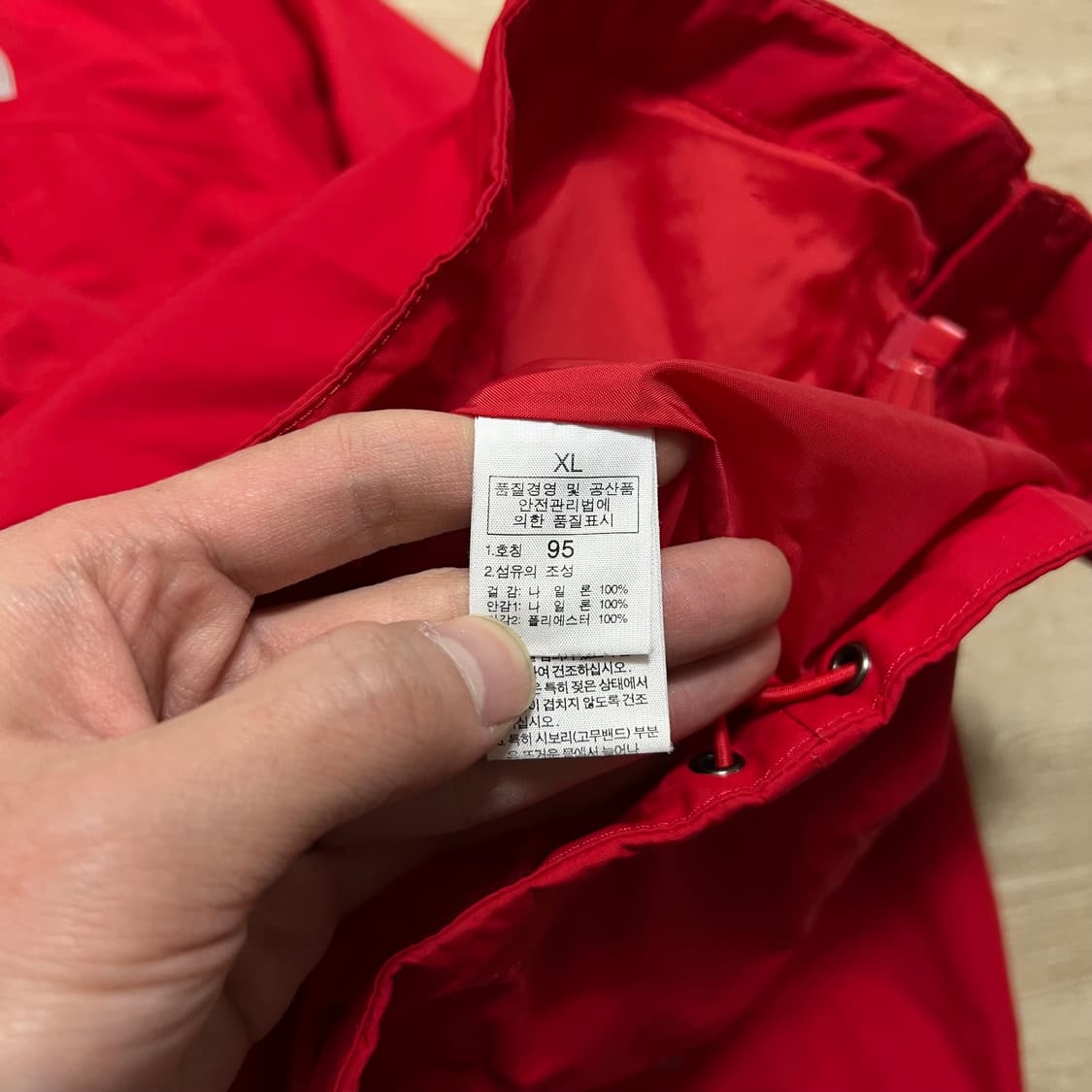 노스페이스 여성 하이벤트 로고 자수 바람막이 자켓 [레드] XL/95 상품이미지7