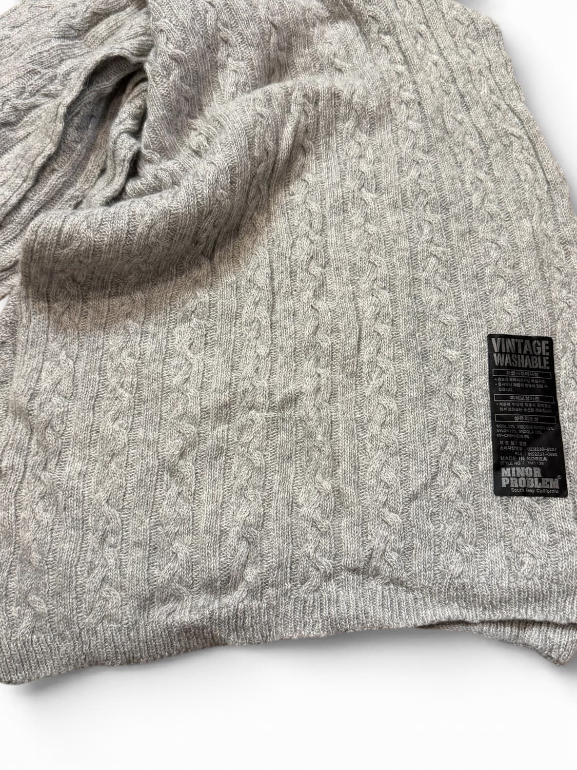 마이너 프라블럼 빈티지 워셔블 머플러 상품이미지3