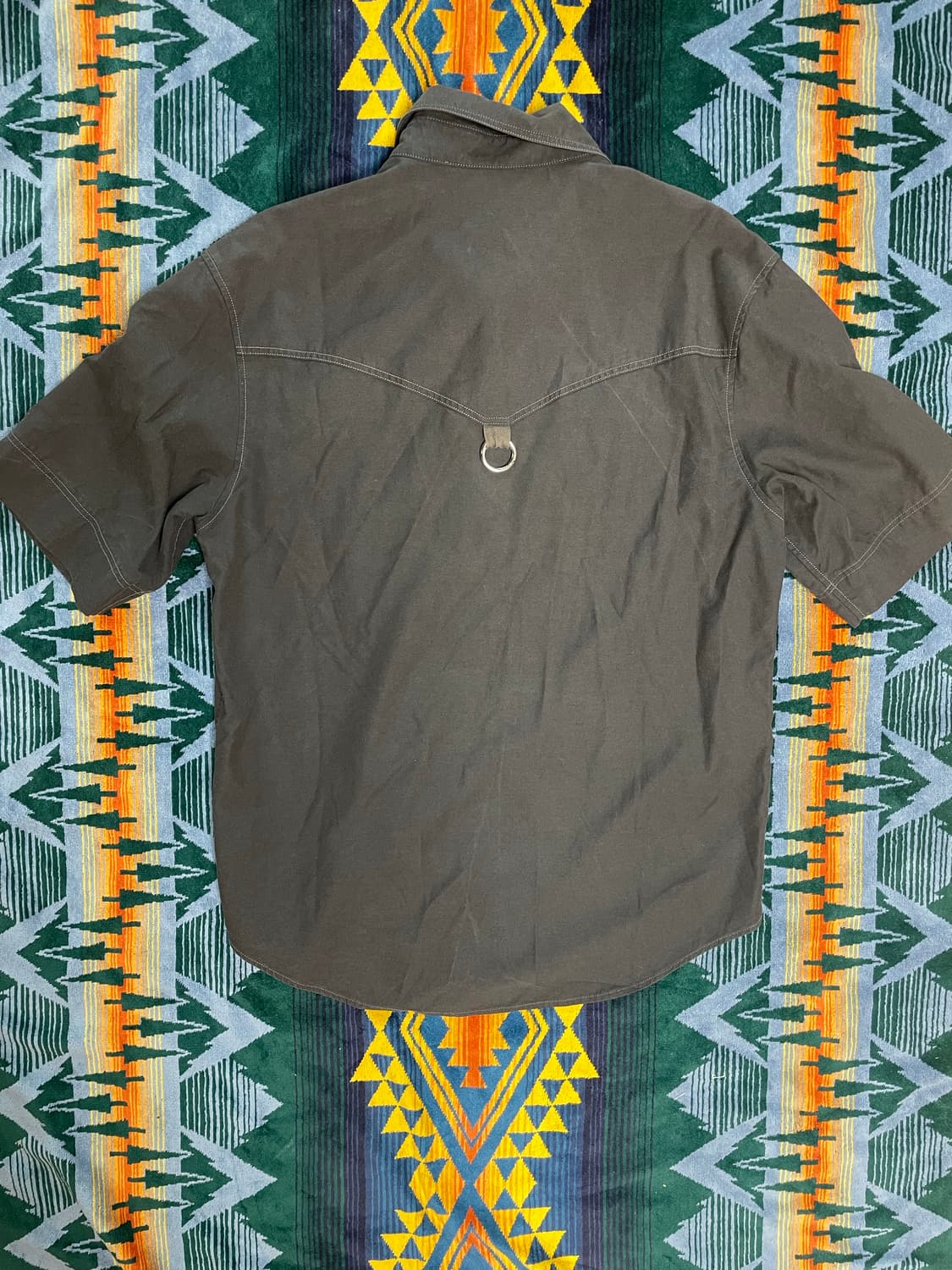 BELIER short sleeve Charcoal shirt L 상품이미지5