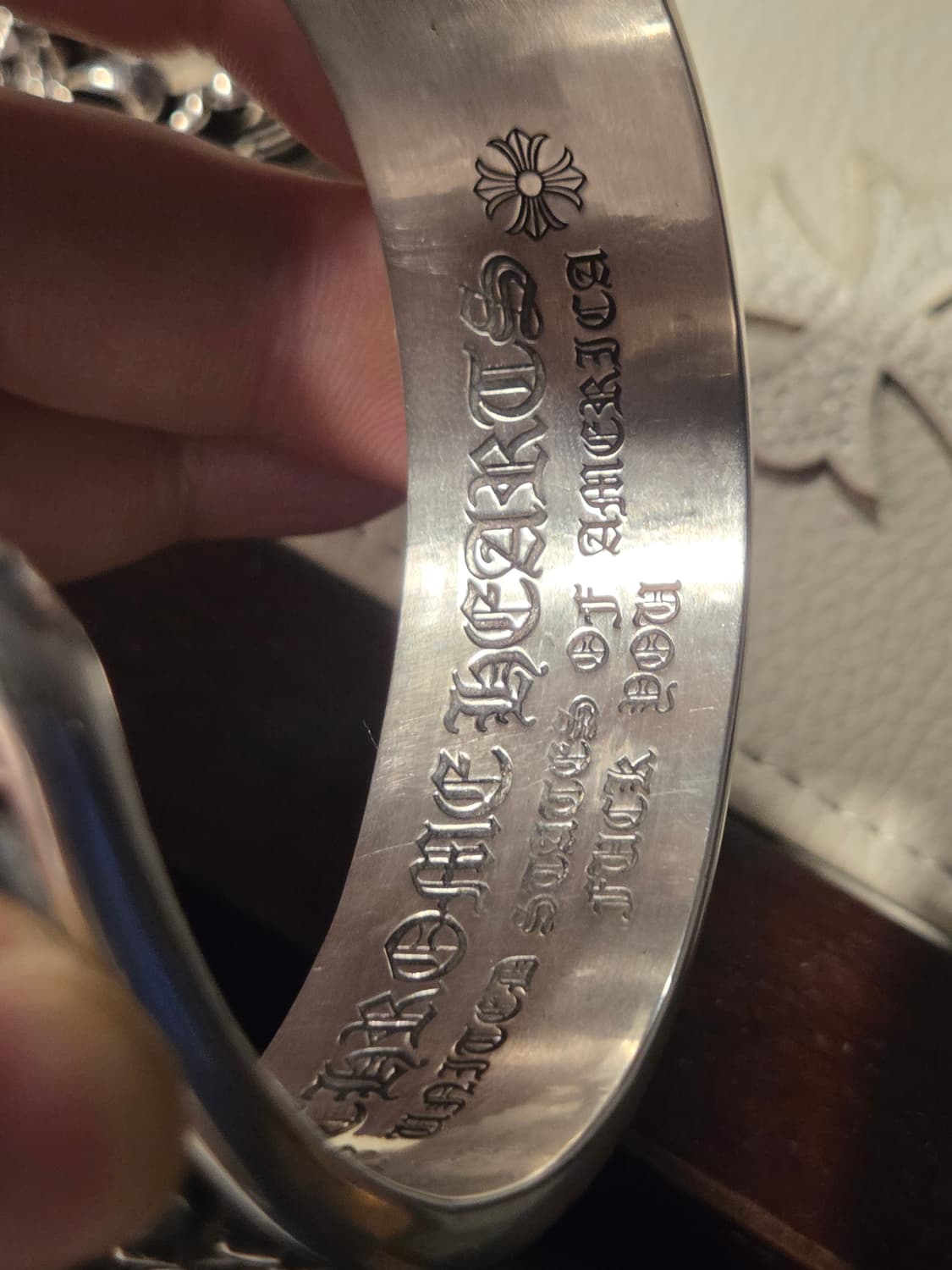 크롬하츠 스크롤 로고 뱅글팔찌(정품) 상품이미지7