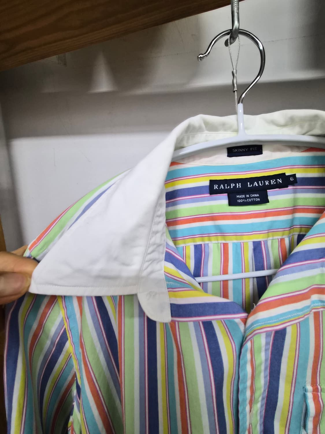 폴로랄프로렌 레인보우 스트라이프셔츠. 폴로랄프로렌 배럴팬츠 상품이미지4