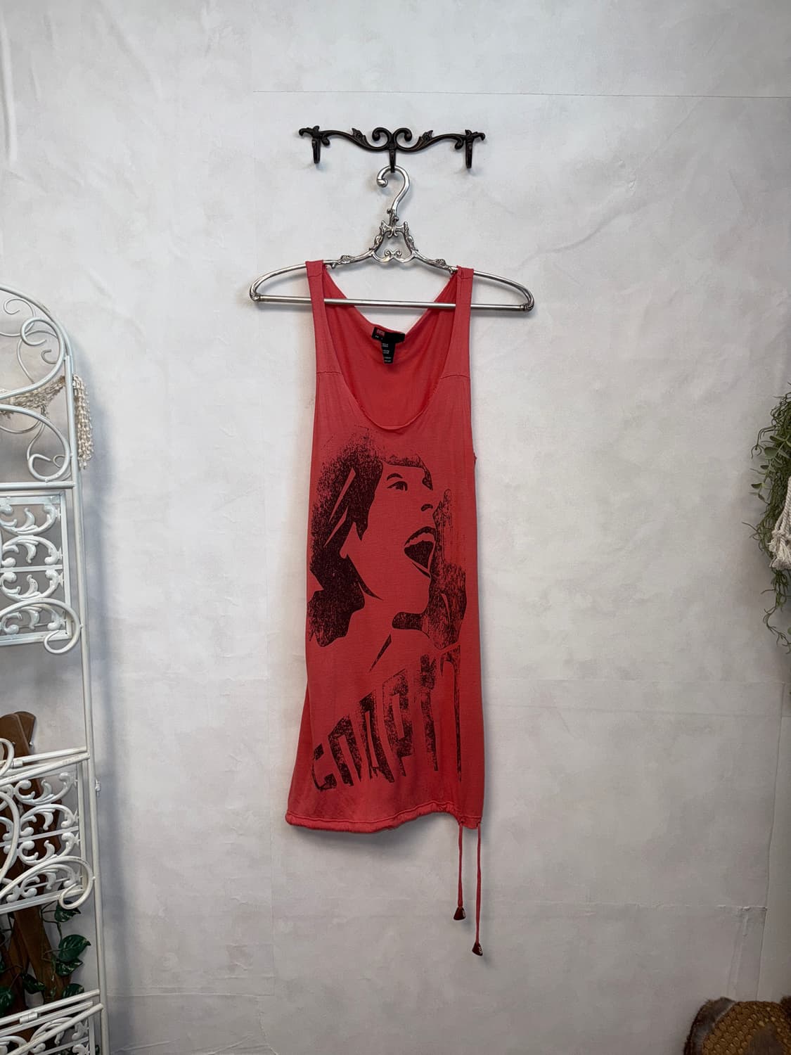 DIESEL coral pink Y2K printed ops 상품이미지2