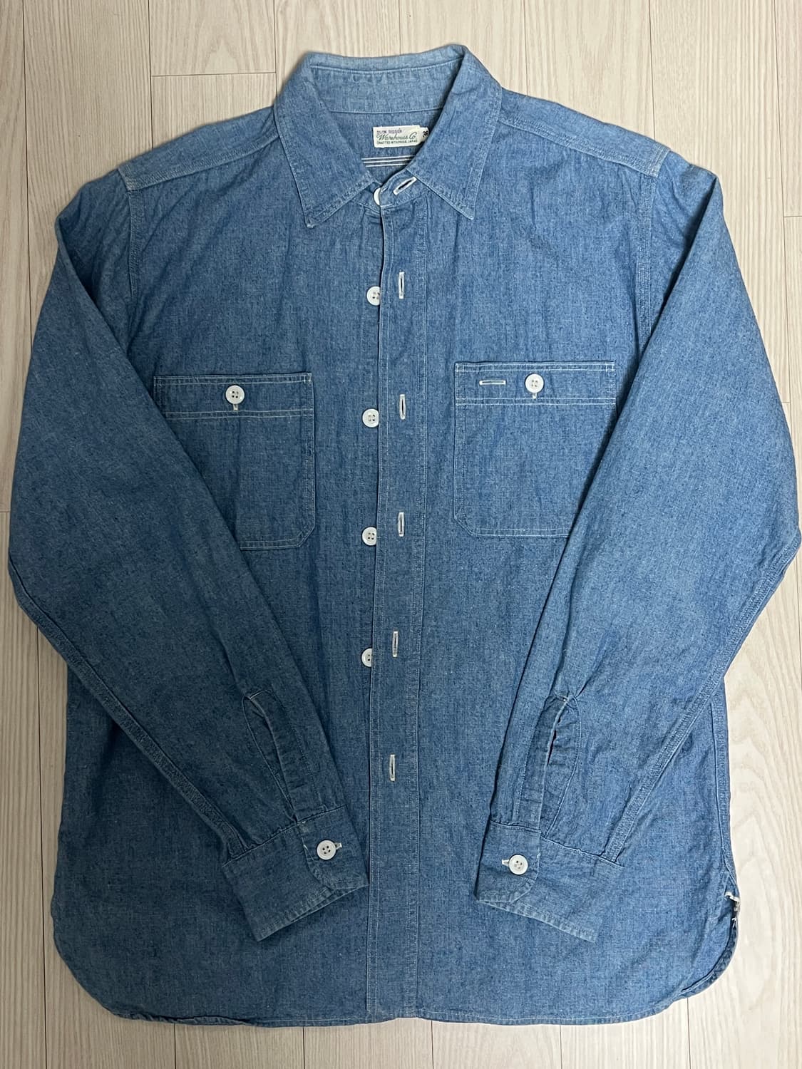 웨어하우스 덕디거 샴브레이 셔츠 상품이미지1