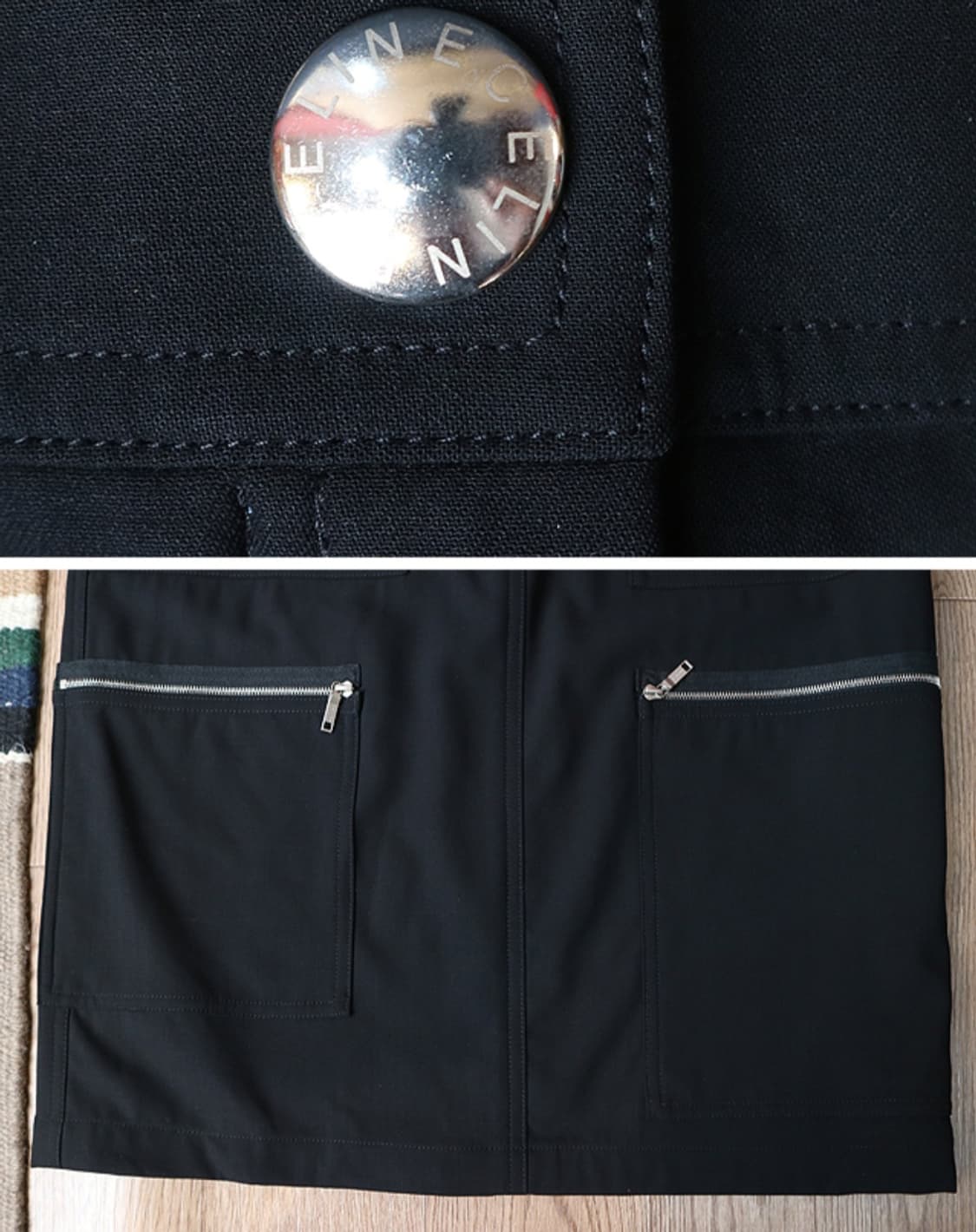 프랑스 메이드 CELINE 셀린느 울100% 블랙 스커트  최상컨디션  상품이미지3