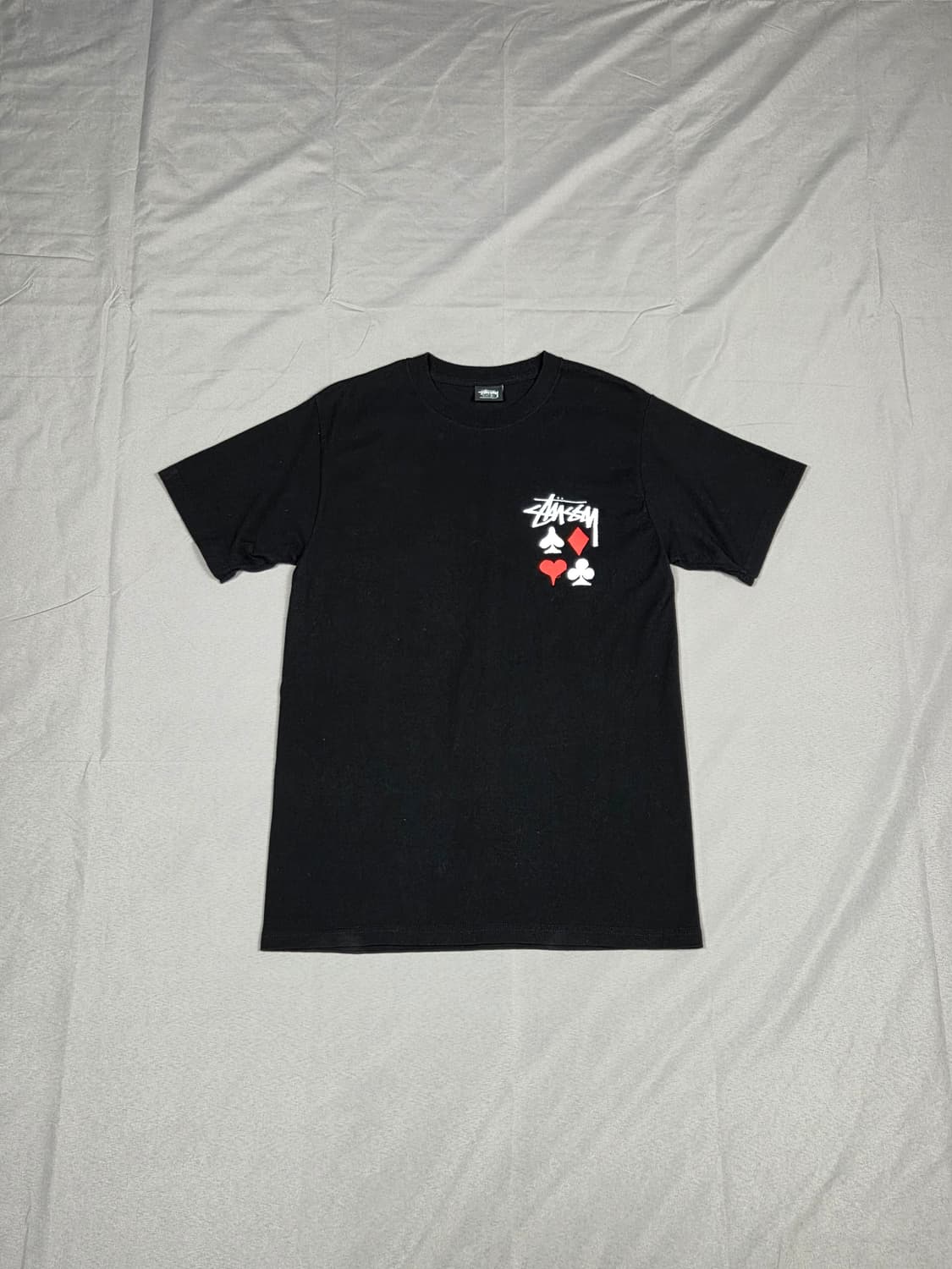 (새상품) [스투시] 트럼프 카드 수트 로고 반팔 티셔츠 | S00079 상품이미지1