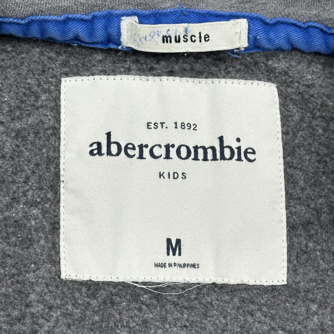 아베크롬비 걸즈 y2k 후드집업 그레이 실측 여성XS 상품이미지5