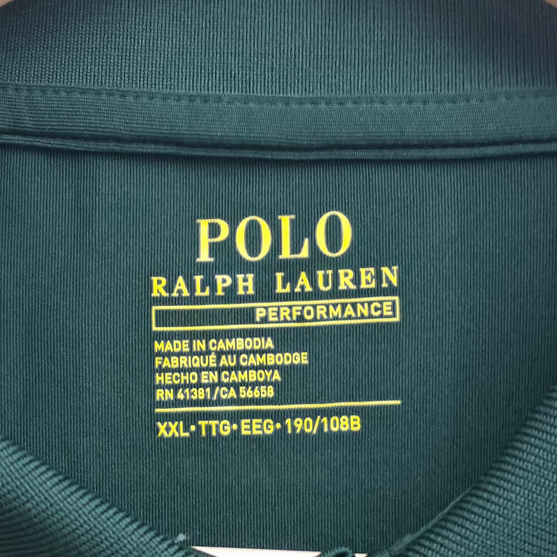 [XXL] 폴로 랄프로렌 퍼포먼스 기능성 반팔 카라티 그린 상품이미지5