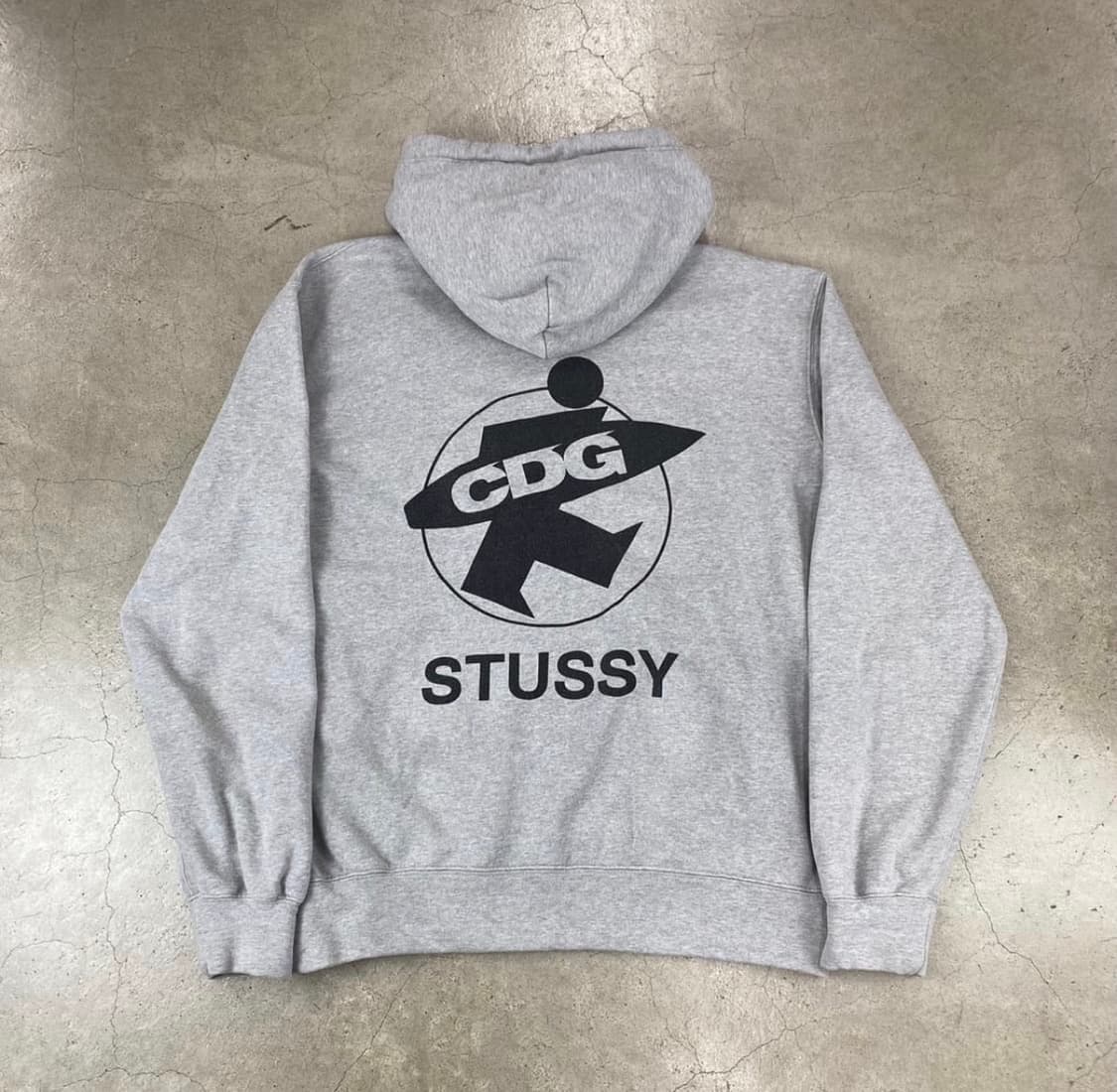 스투시 꼼데가르송 후드 그레이 상품이미지2