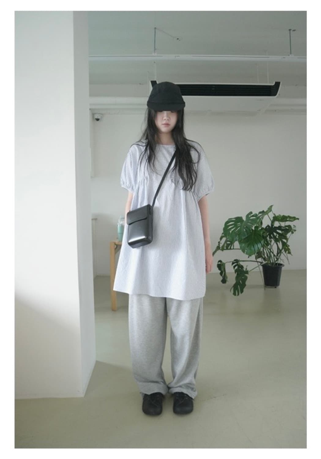 aftermonday stripe puff dress 애프터먼데이 상품이미지2