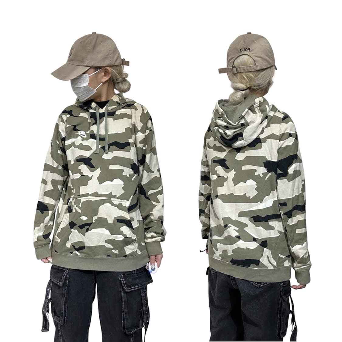 나이키 카모 밀리터리 패턴 후드티 M 상품이미지1