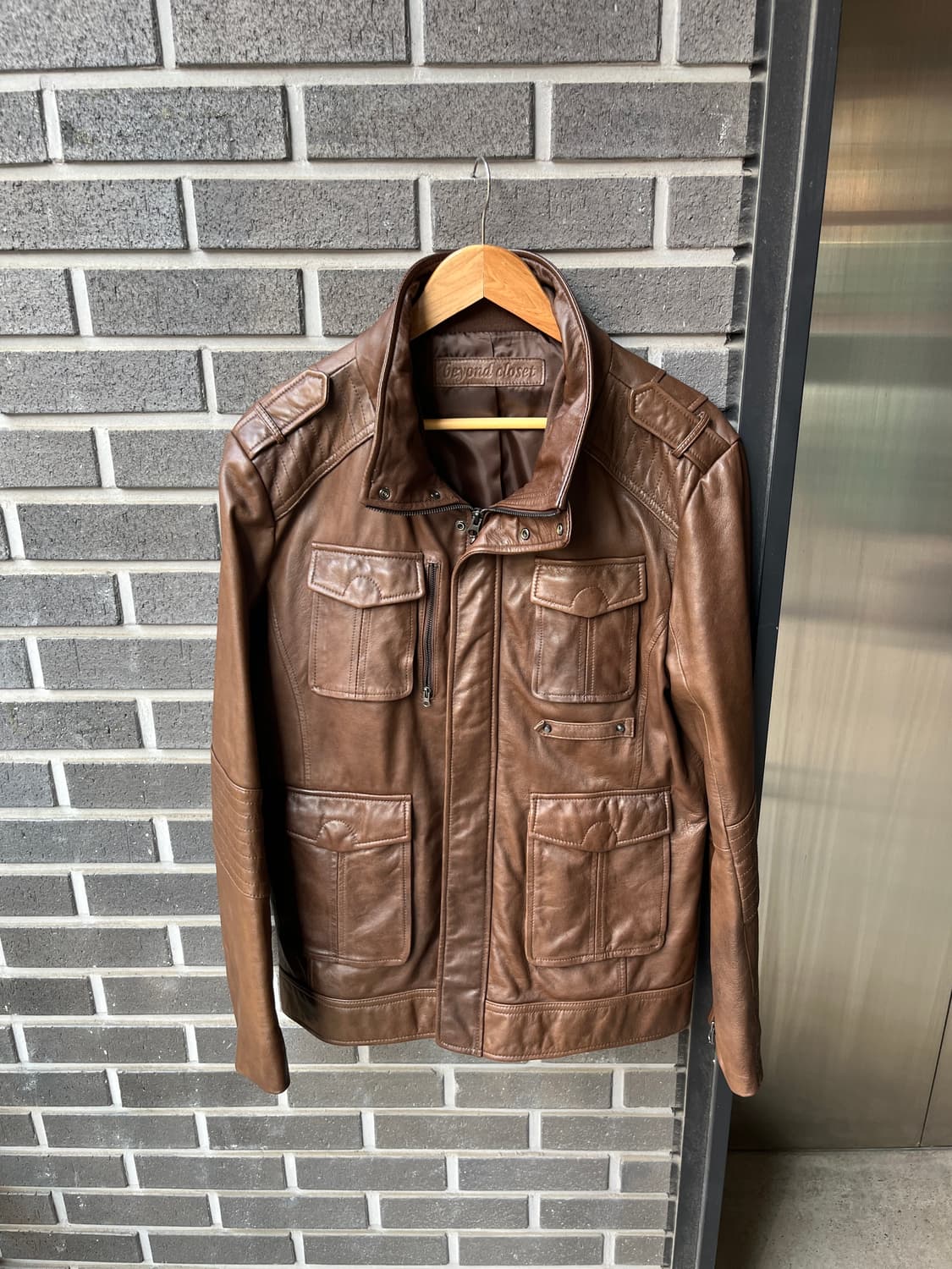 Beyond Closet 양가죽 자켓 브라운 상품이미지5