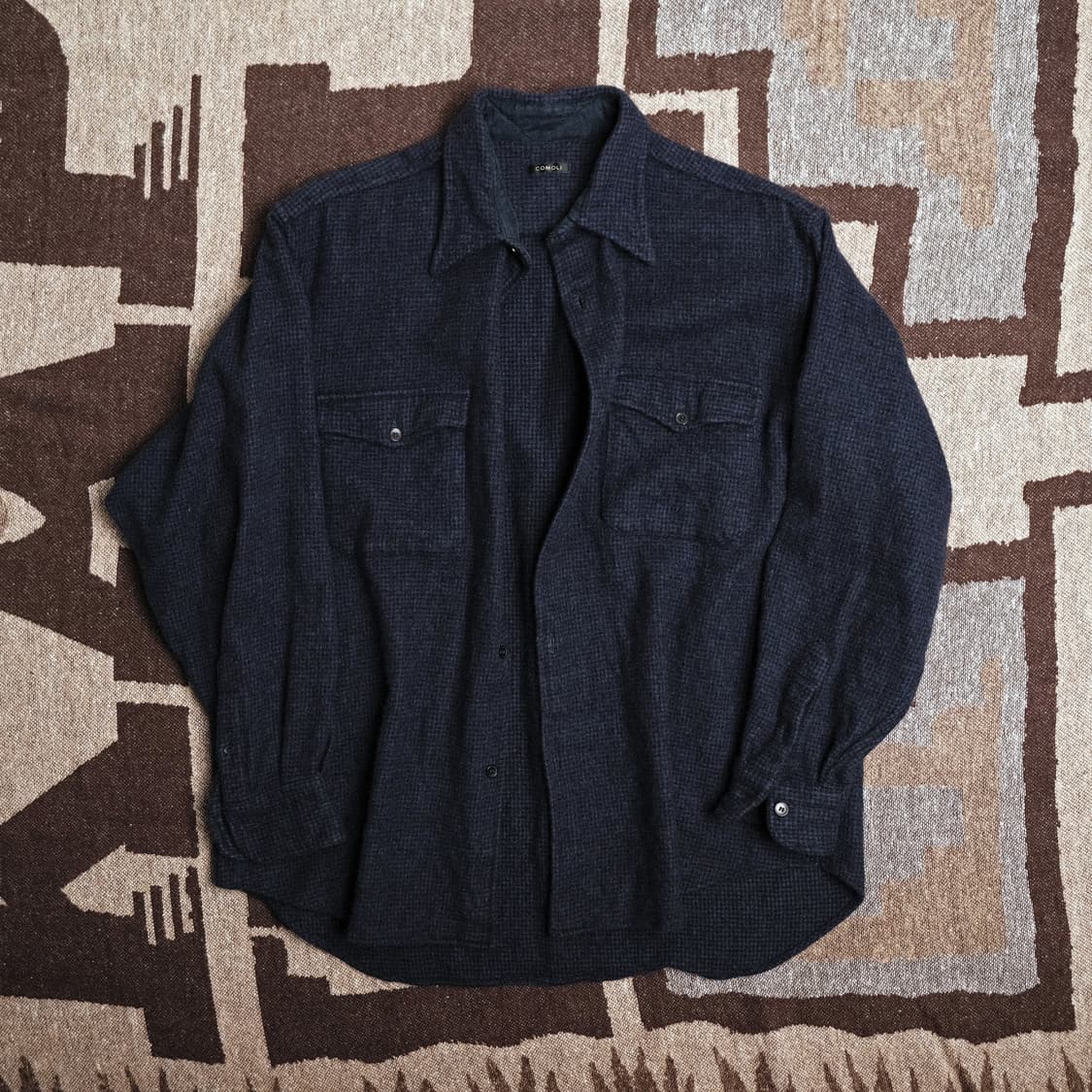 코모리 울 캐시미어 CPO셔츠 2사이즈 (추천 55-66) 상품이미지2