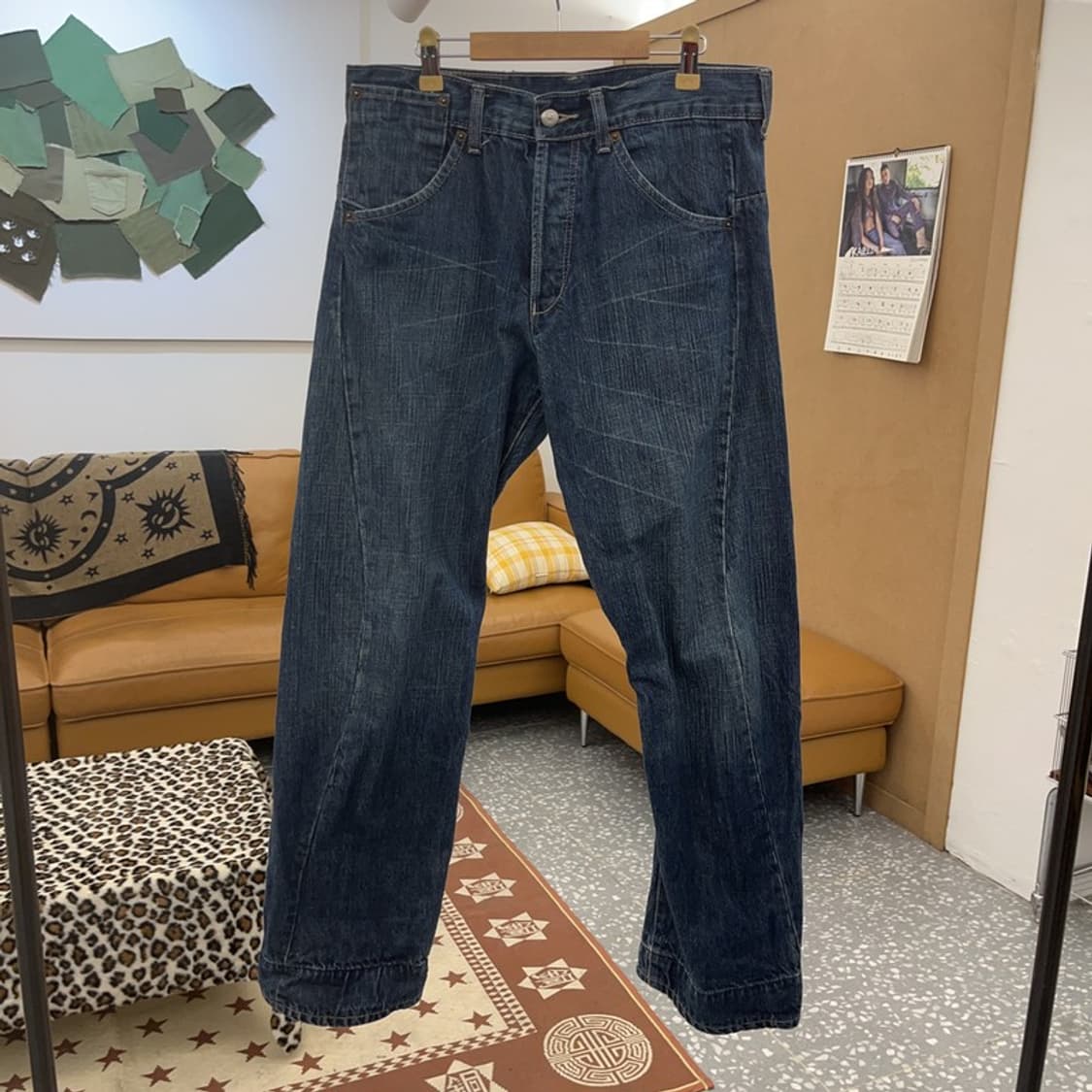 디젤 올드스쿨 레트로 빈티지 워싱 데님팬츠 32인치 C09678 상품이미지3