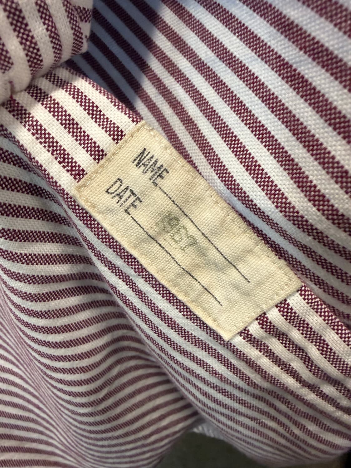 XXL 랄프로렌 클래식핏 포켓 자수 스트라이프 셔츠 퍼플화이트 상품이미지7