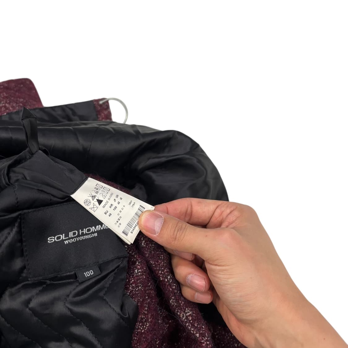 솔리드옴므 알파카 모헤어 더블 코트 상품이미지4