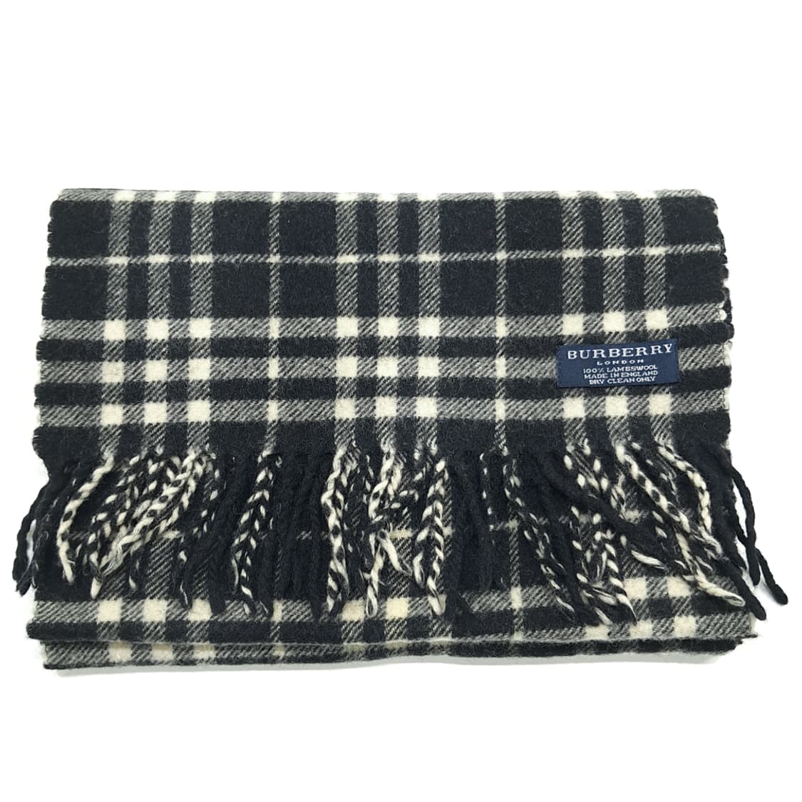 MX218 버버리 블랙 노바체크 램스울 목도리 머플러 상품이미지7
