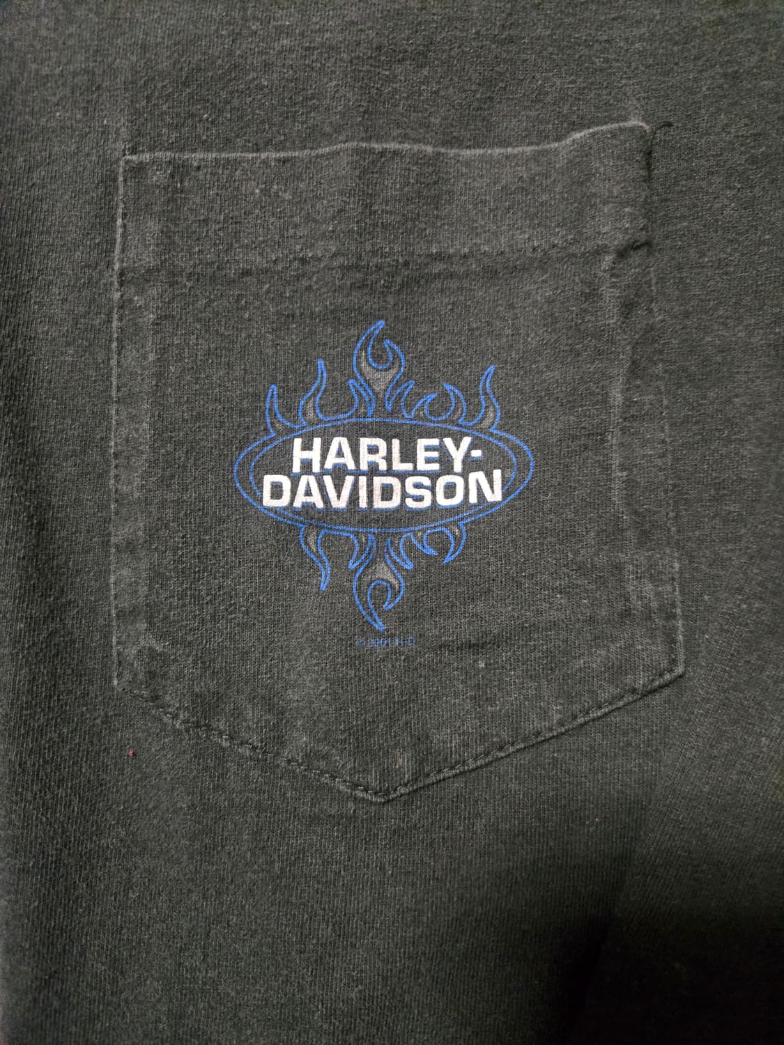 01s 할리데이비슨 블루 플레임 롱슬리브 상품이미지2