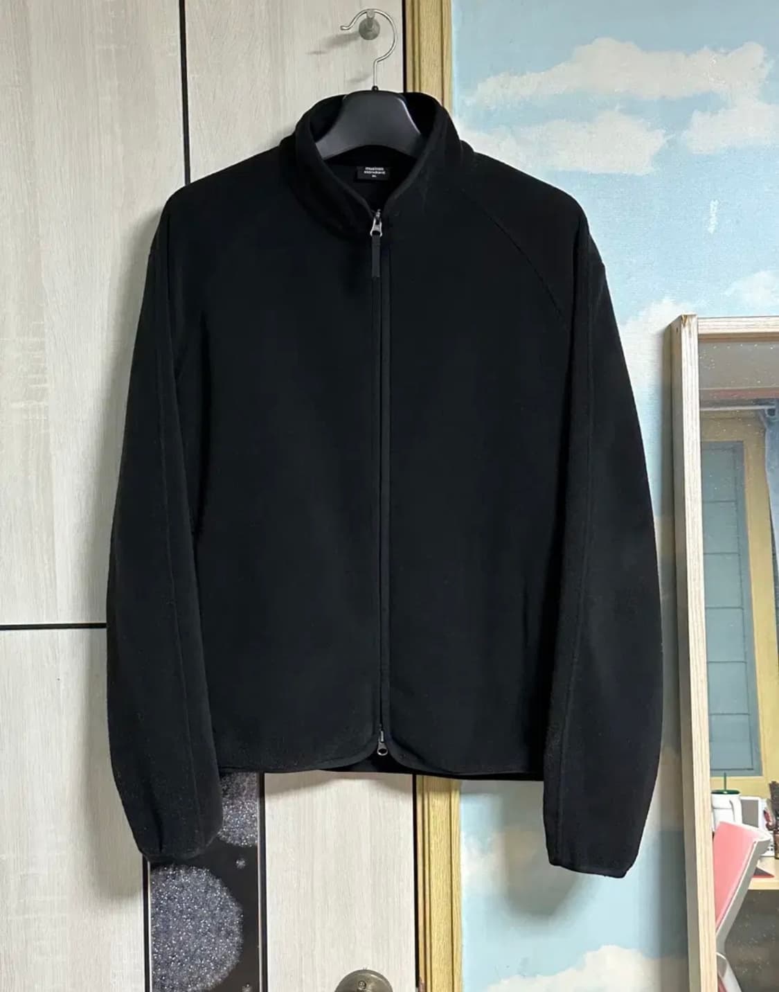 (XL) 무탠다드 폴라 플리스 래글런 하이넥 재킷 [블랙] 상품이미지2