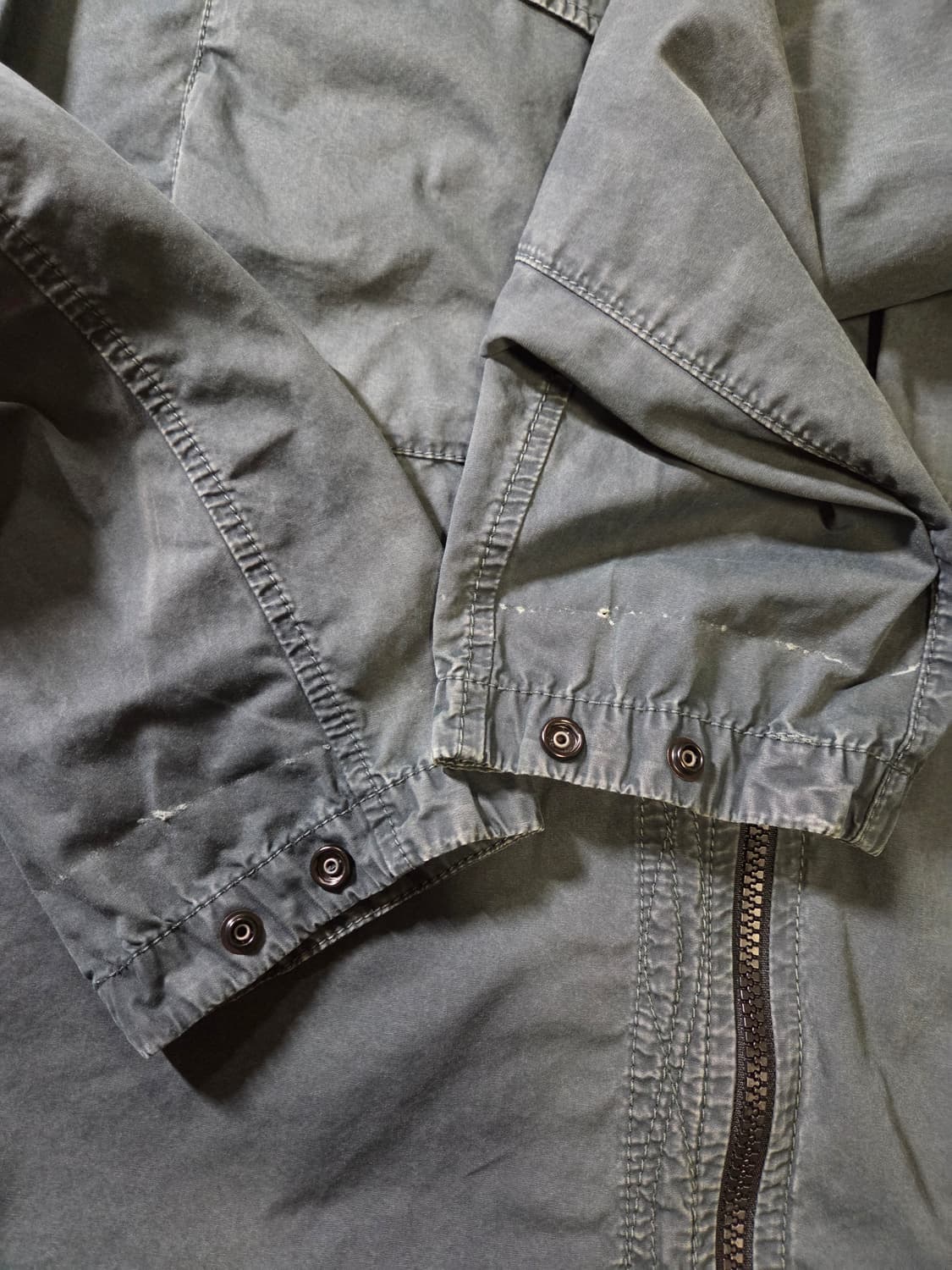 [정품/급처] 스톤아일랜드 올드이펙트 오버셔츠 세이지 그린 상품이미지6