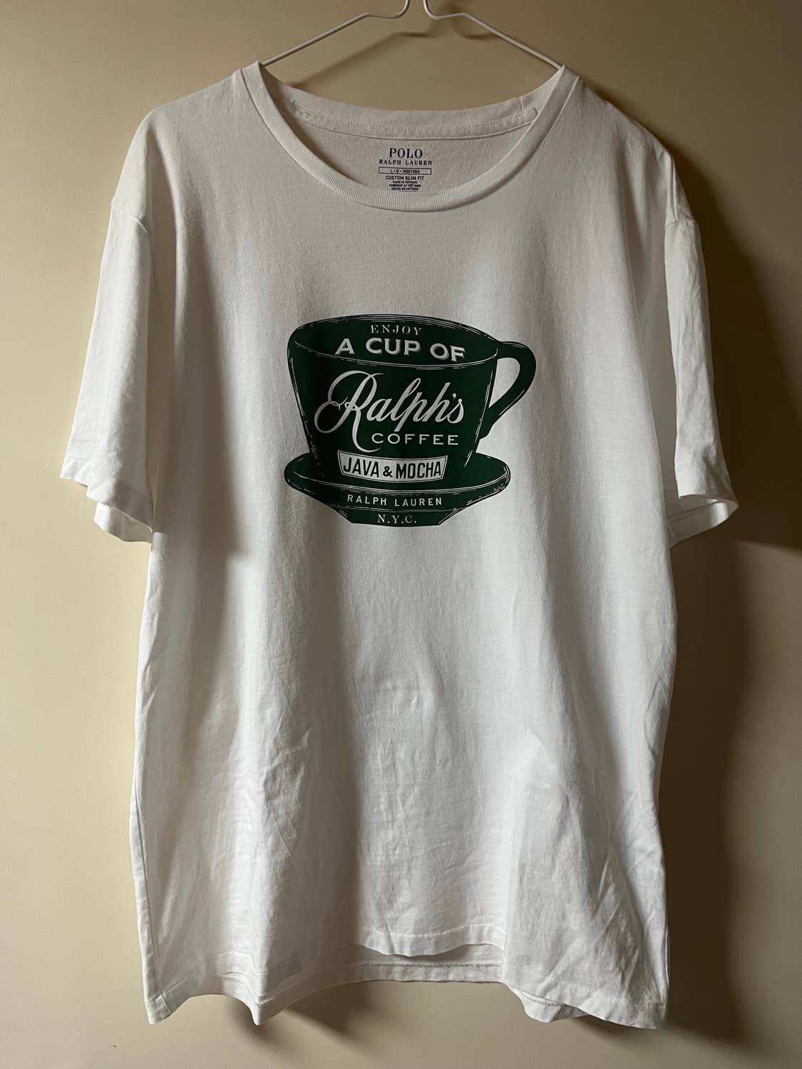 폴로 랄프로렌 커피 티셔츠 L(105) Ralph’s coffe 상품이미지1