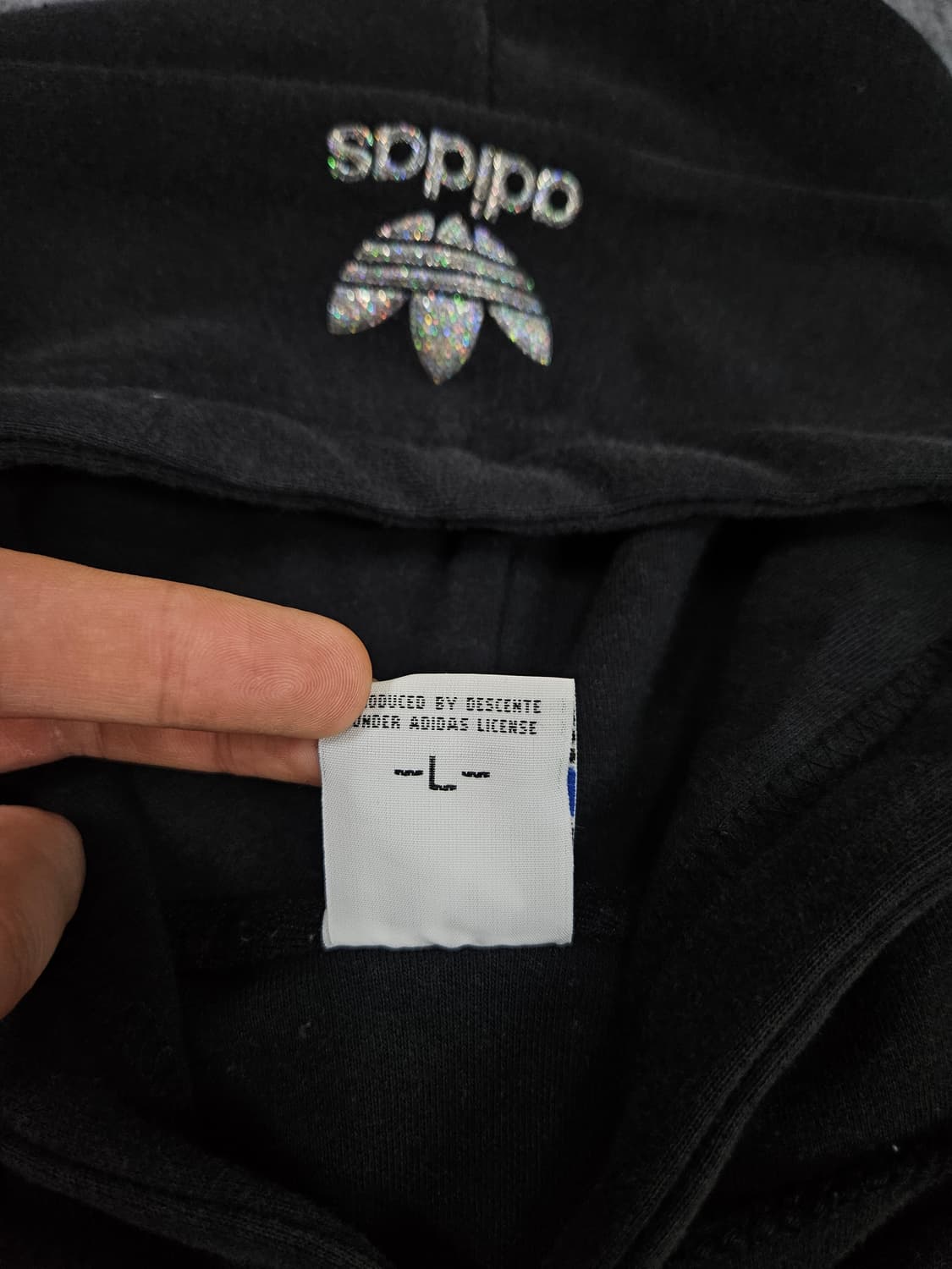 아디다스 올드스쿨 실버로고 오버핏 급처 상품이미지3