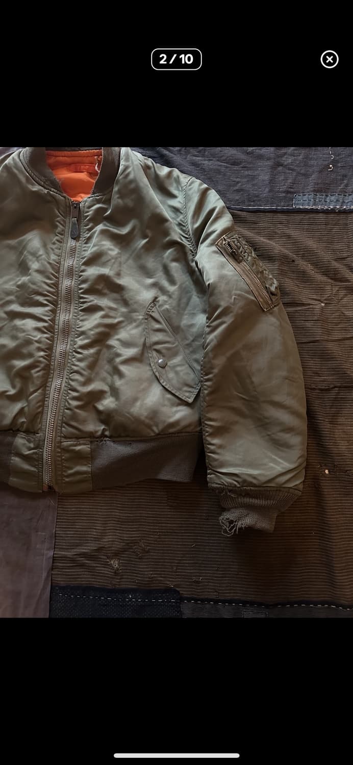 70s USA Original MA-1 8279E Jacket 상품이미지2