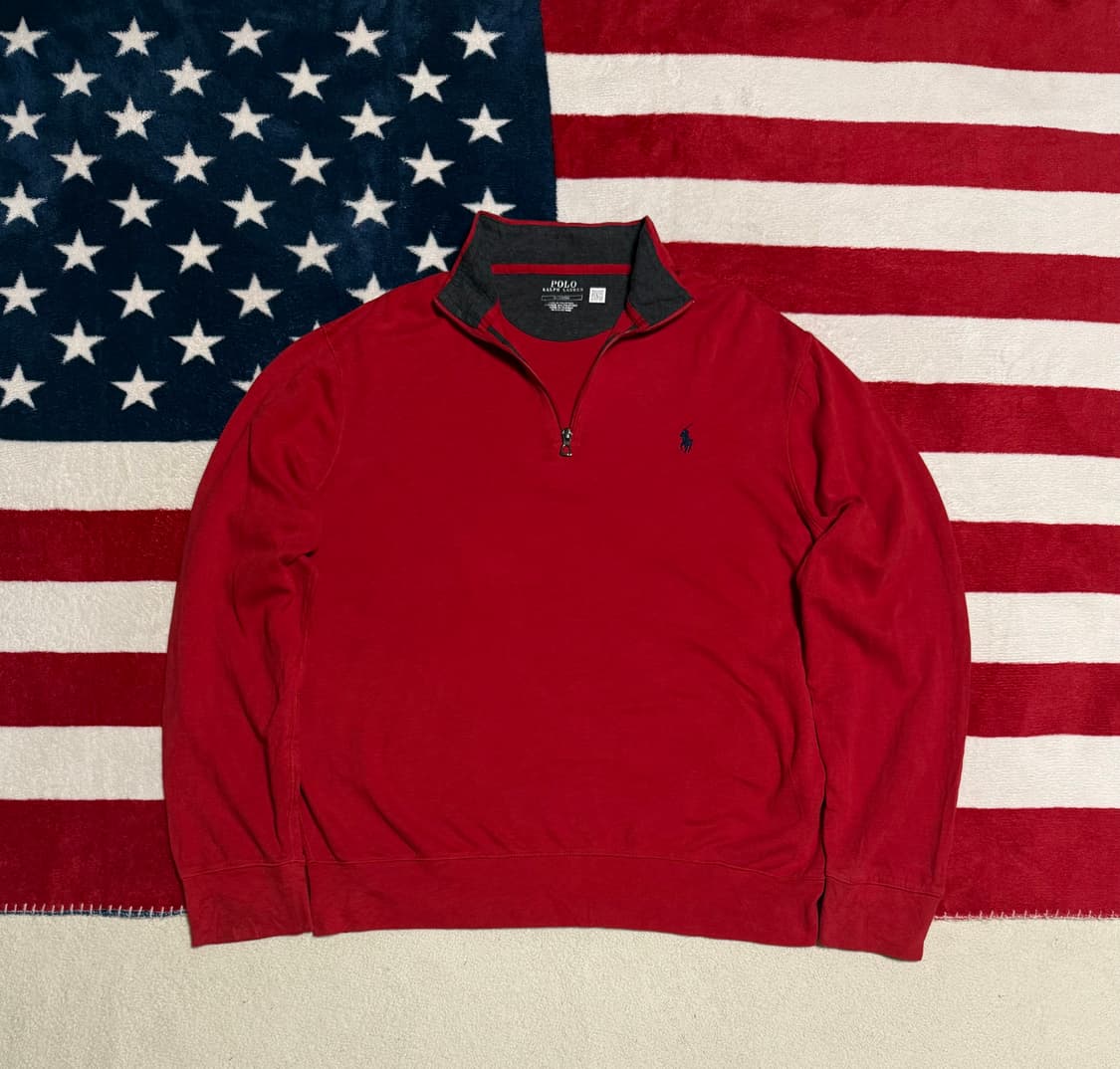 폴로 랄프로렌 하프집업 아노락 스웻 빈티지 [L] 상품이미지1