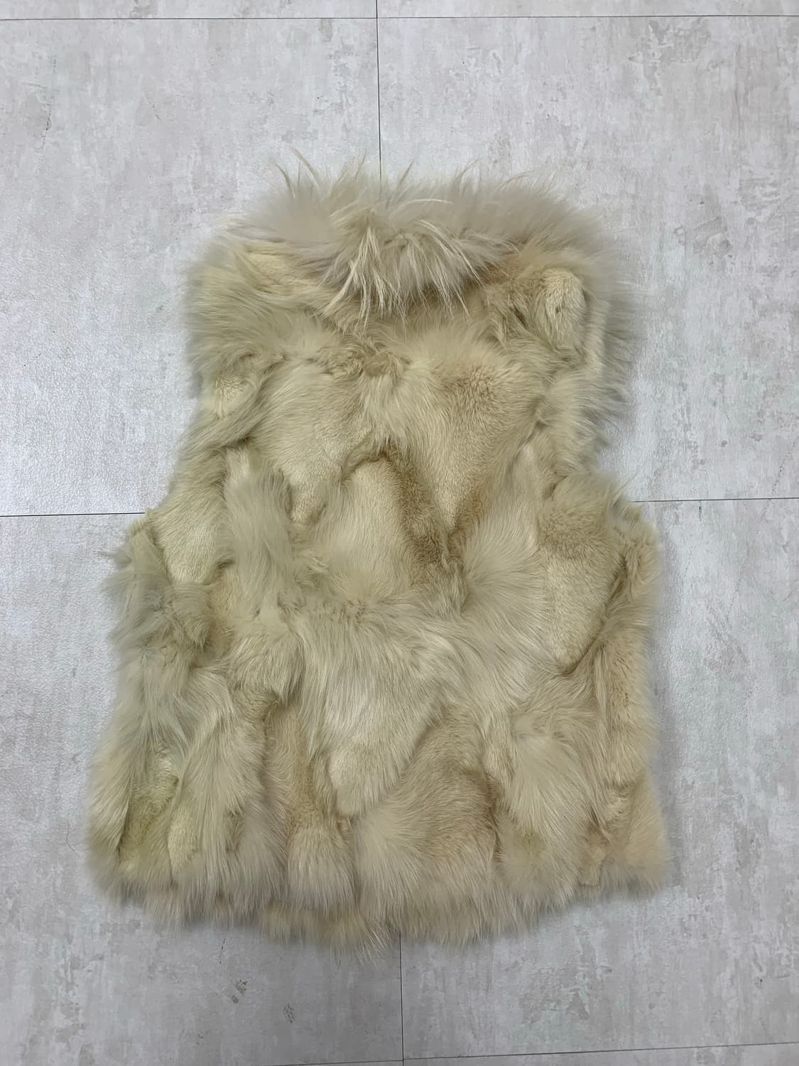 베이지 여우 퍼 베스트 #06 상품이미지6