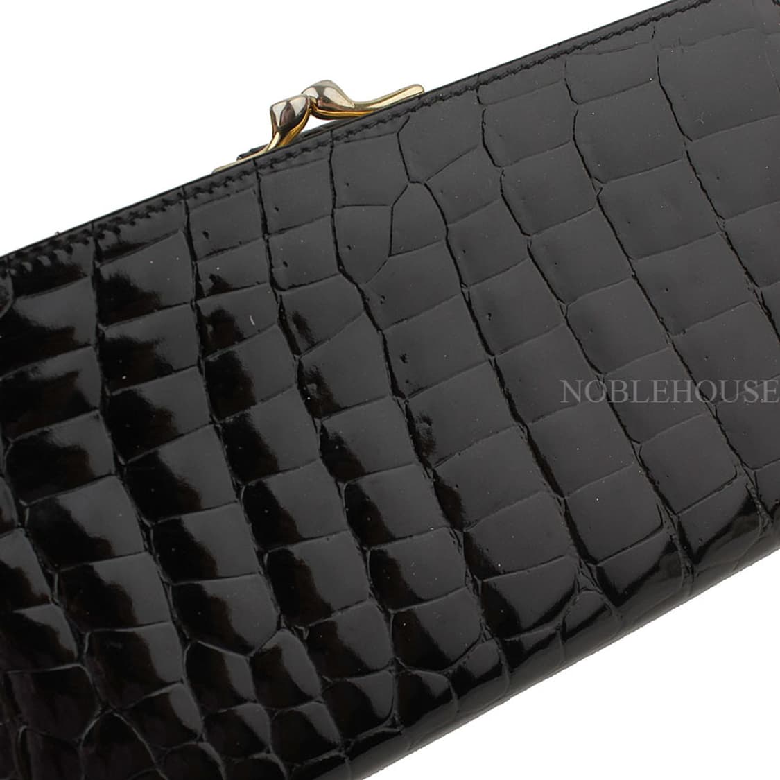 ARAPER 블랙 유광 와니 금장 장지갑
 상품이미지7