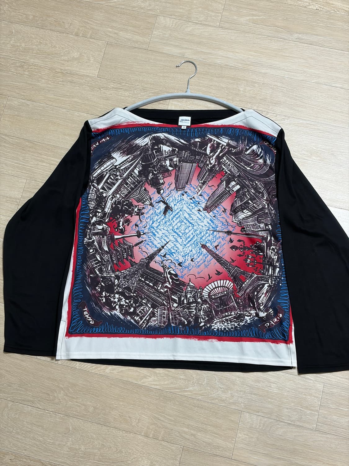 장폴고티에 보트넥 롱슬리브 티셔츠 상품이미지1