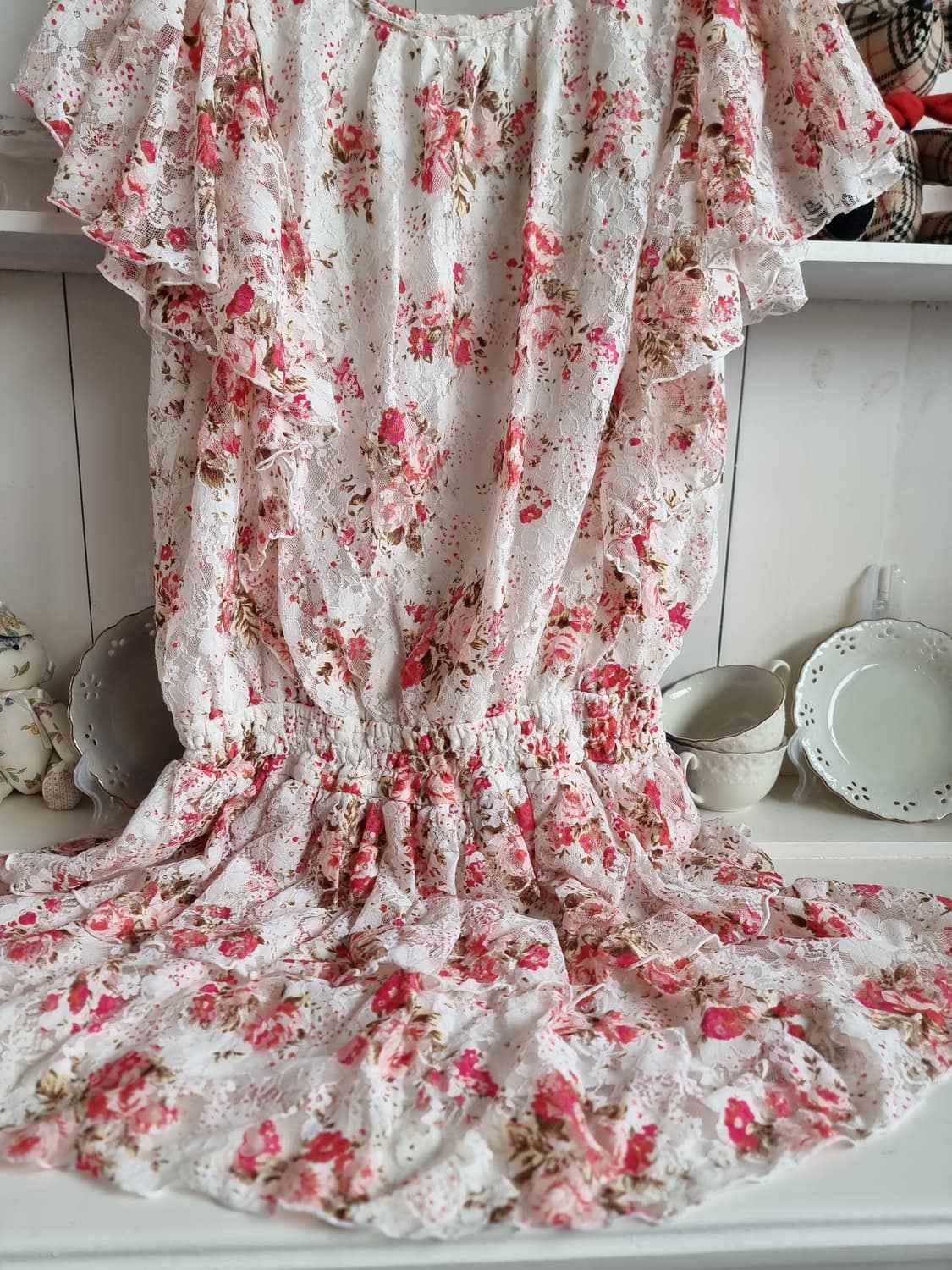 플라워 레이스 캉캉 원피스 상품이미지3