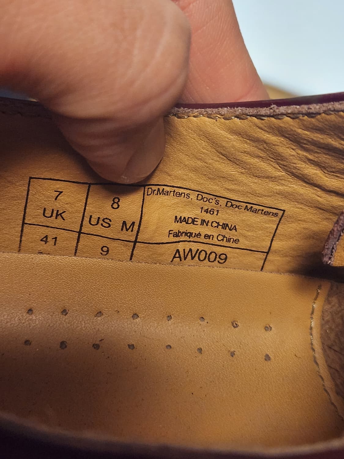 닥터마틴 1461 체리레드 (260) 상품이미지9