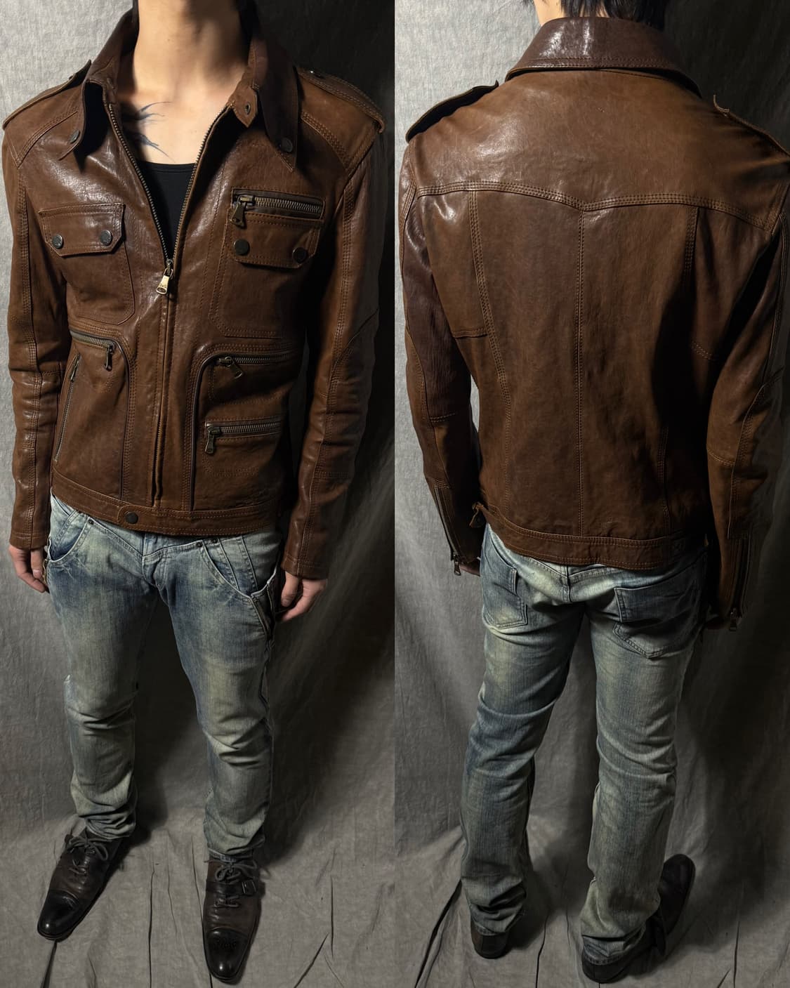 DOLCE & GABBANA Cow Leather Field Jacket 상품이미지1