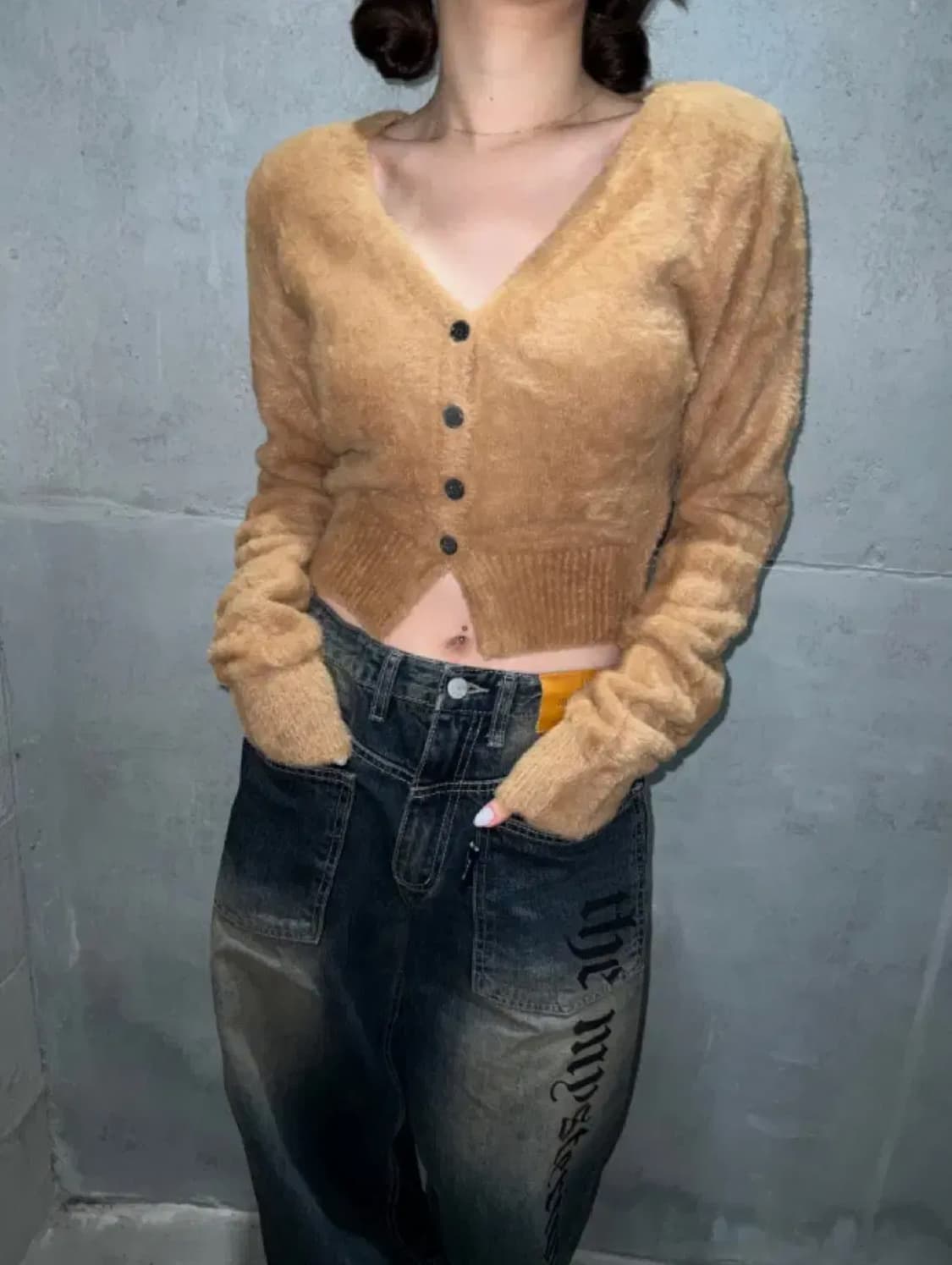 더미스테리어스호텔 페이크데님 1사이즈 상품이미지1