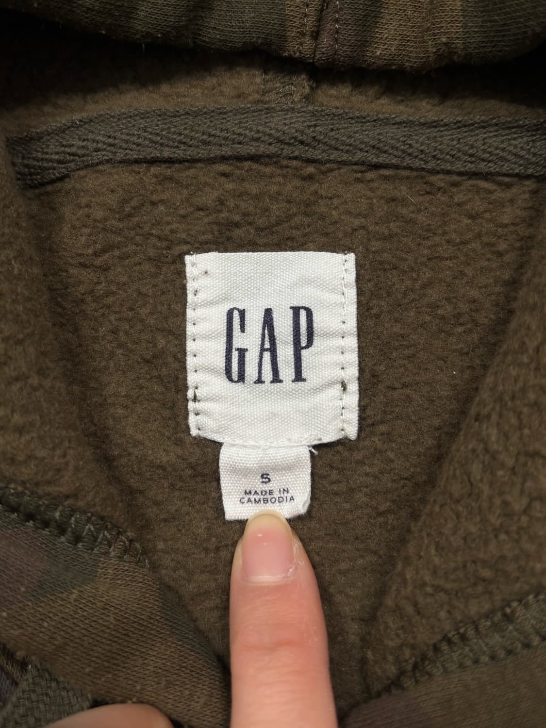 갭 빅로고 카모 후드티 상품이미지5