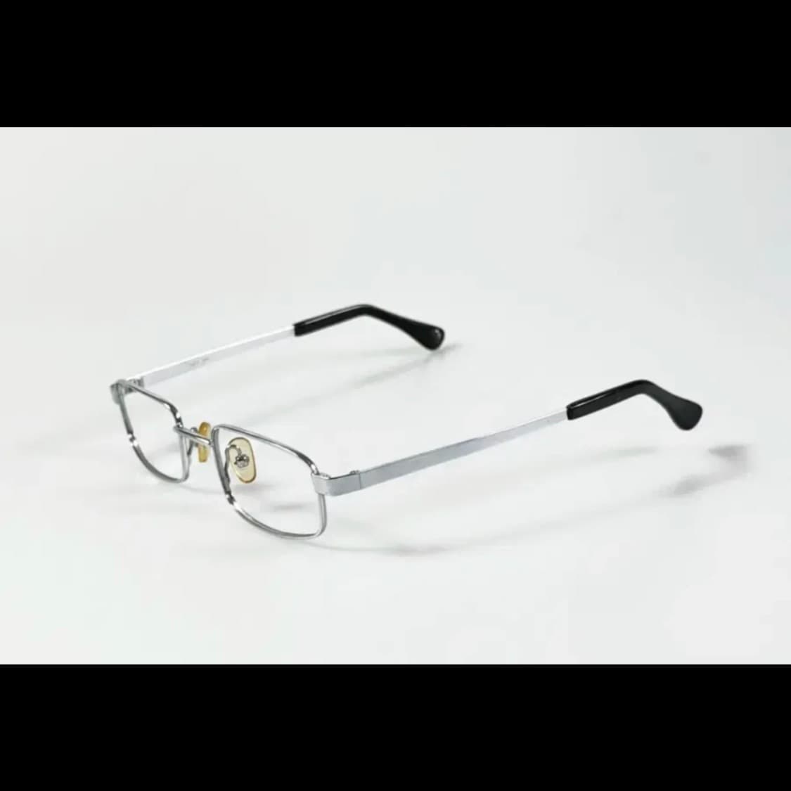 90s silver metal square glasses 상품이미지2