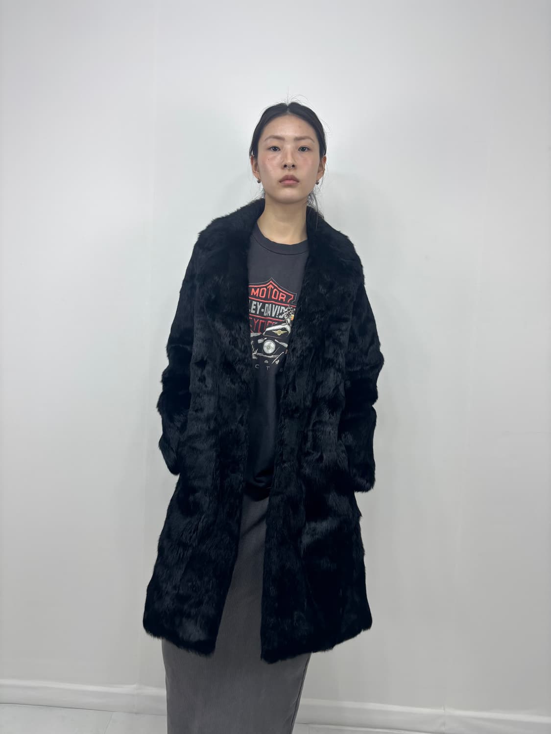 RABBIT FUR HALF COAT 상품이미지1