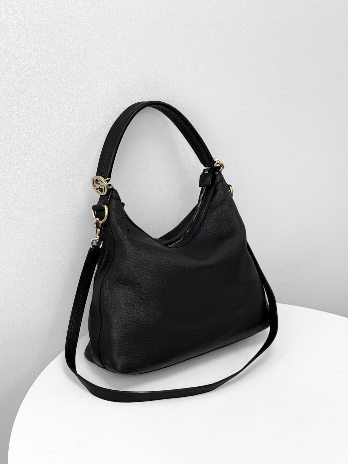 Gucci Black Leather Hobo Bag 326514 상품이미지2