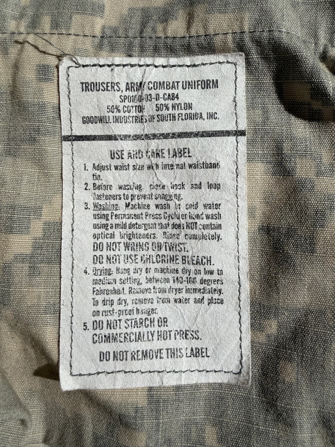 US Army Original ACU Cargo Pants (37) 상품이미지8