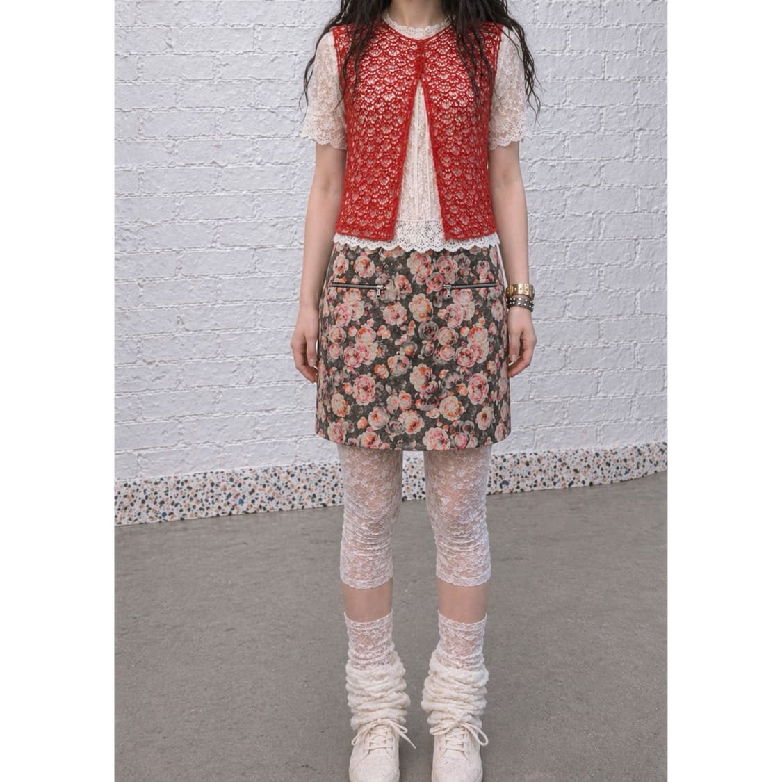 가디건+블라우스+스커트 set 상품이미지1