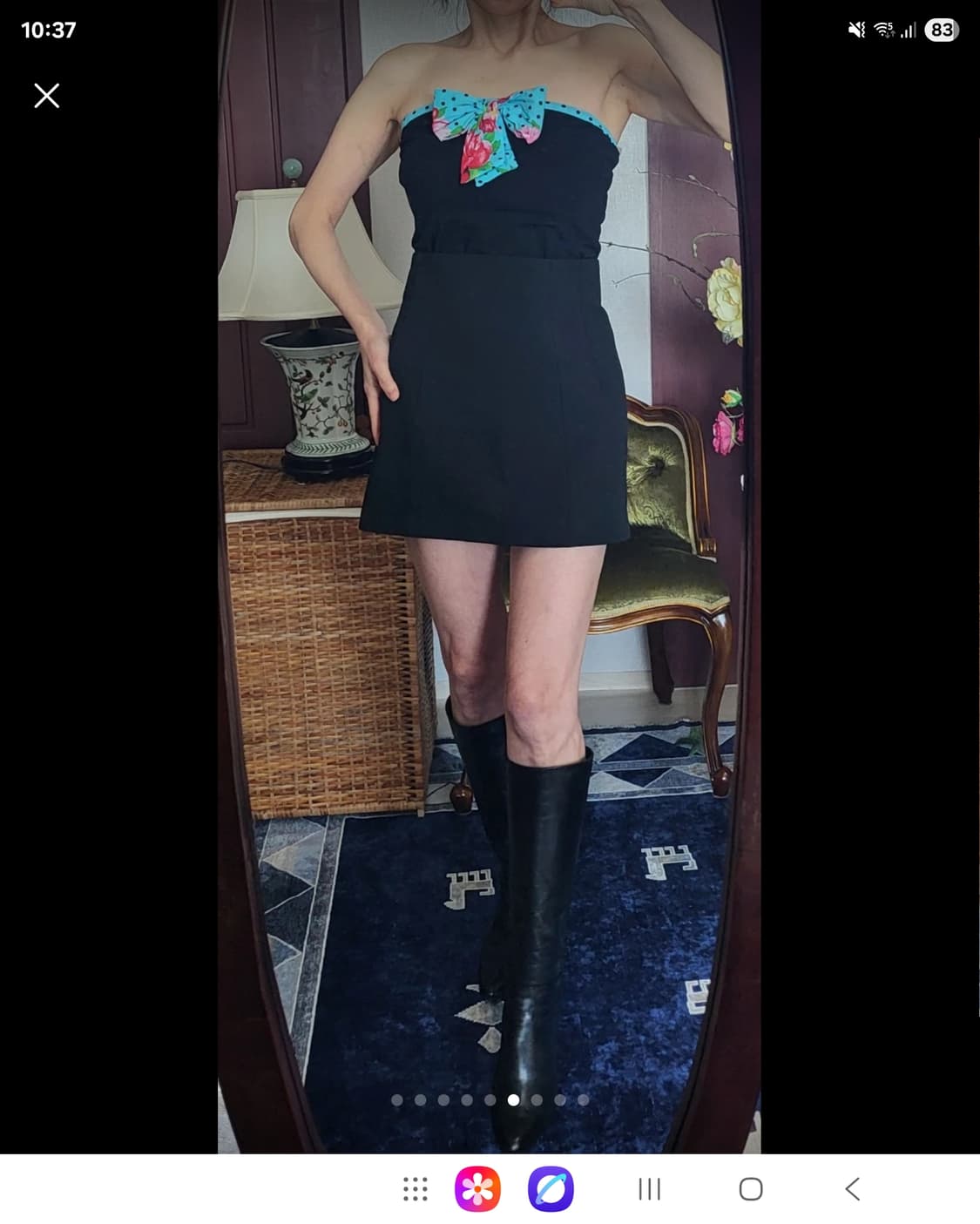 프랑스 모르간 리본 튜브탑  상품이미지4