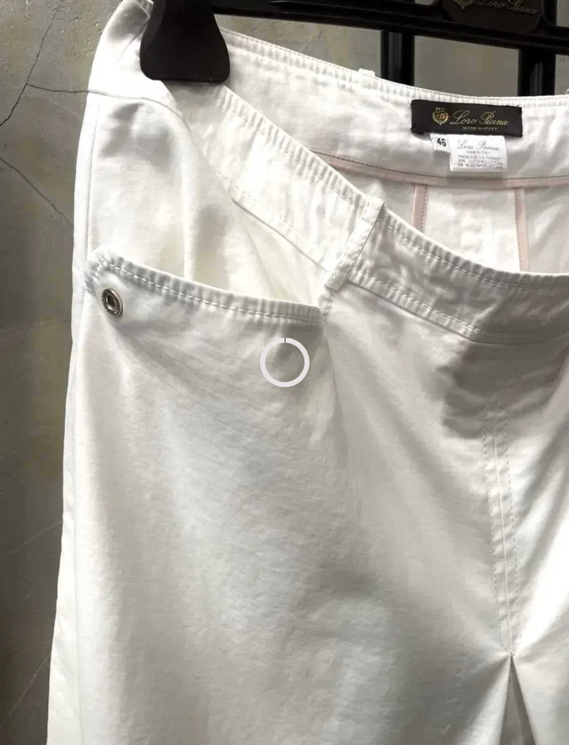 로로피아나 화이트 골반 스커트 77 상품이미지3