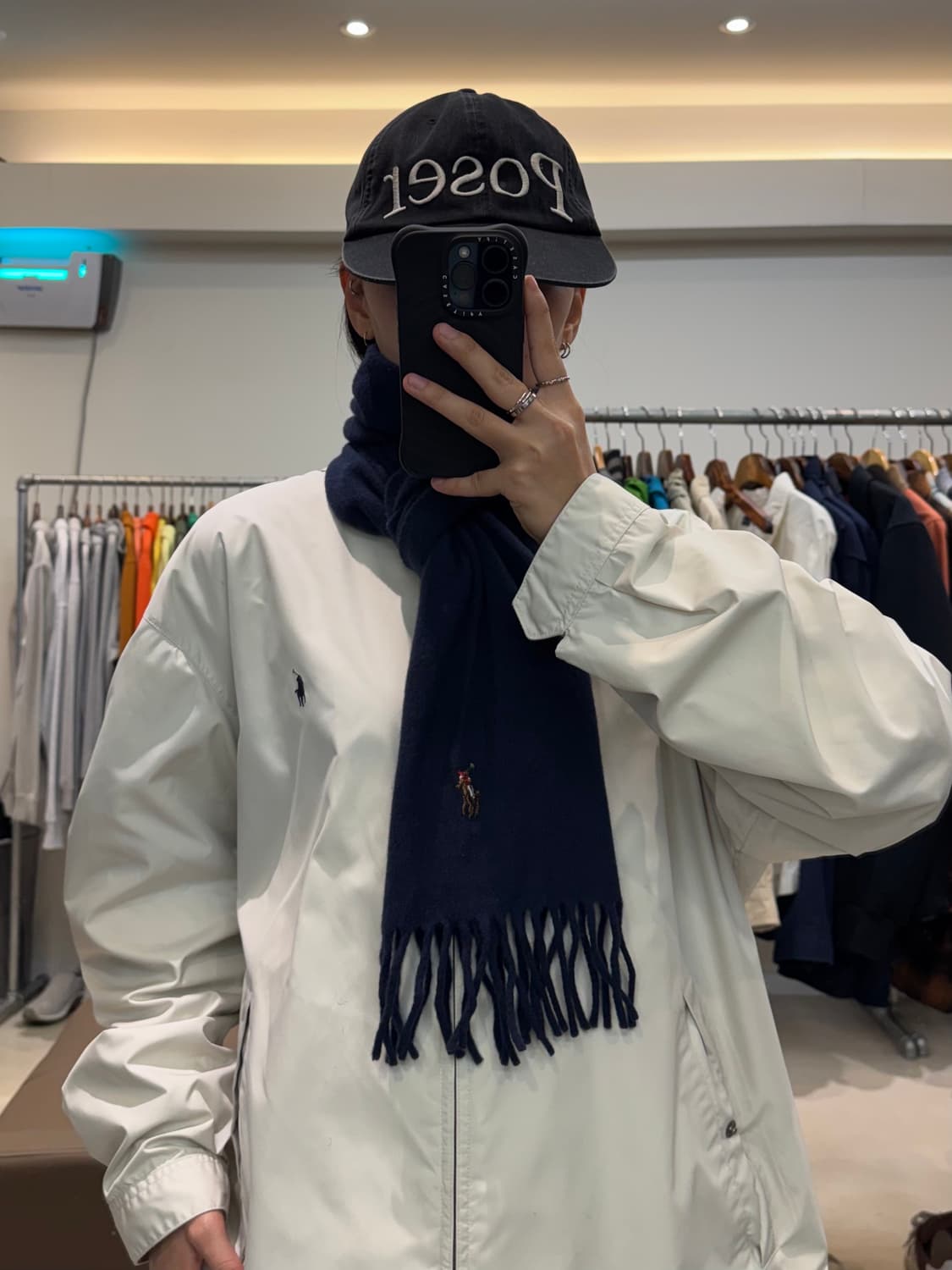 폴로 랄프로렌 캐시미어 프린지 머플러 상품이미지6