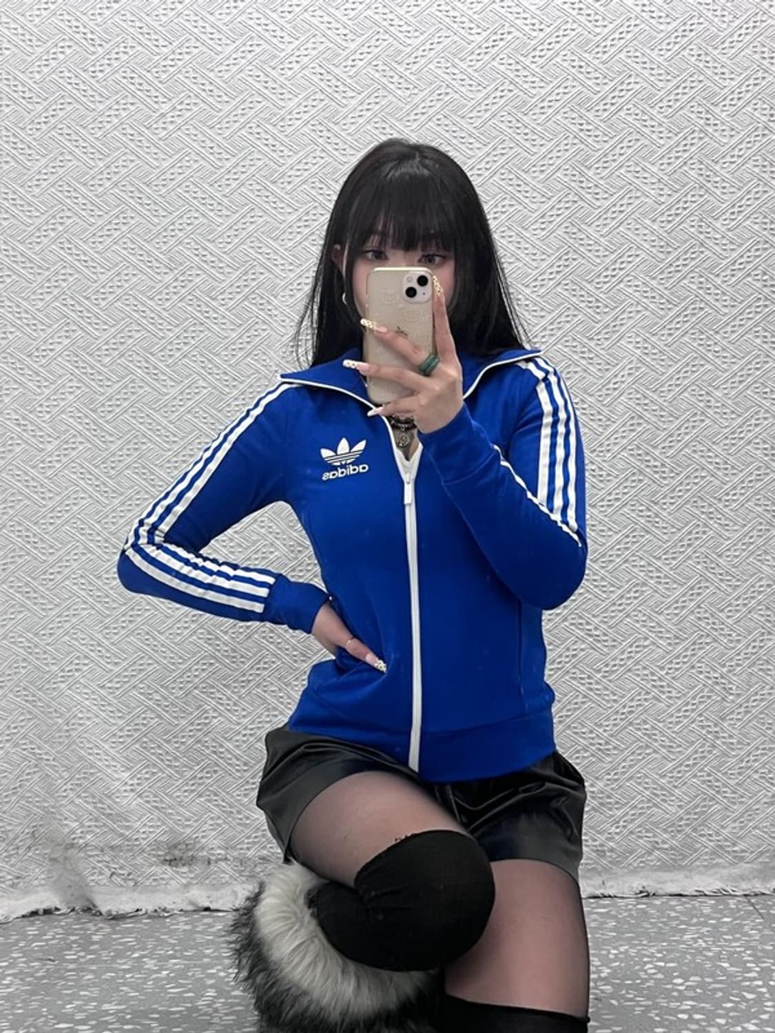 아디다스 유로파 빈티지 슬림핏 딥블루 져지 집업 85 C09707 상품이미지2