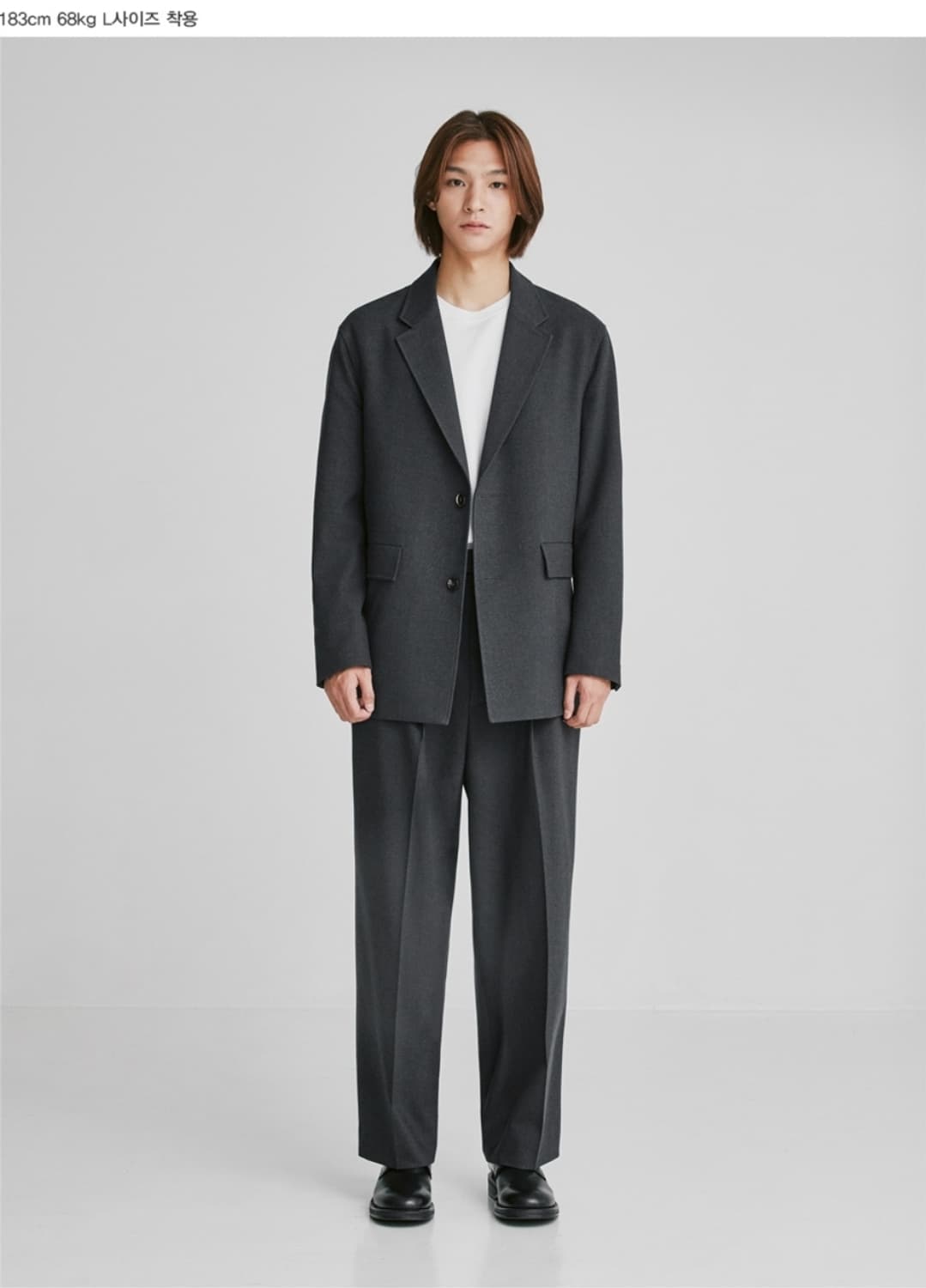 유니온블루 라운지 자켓 차콜 상품이미지2
